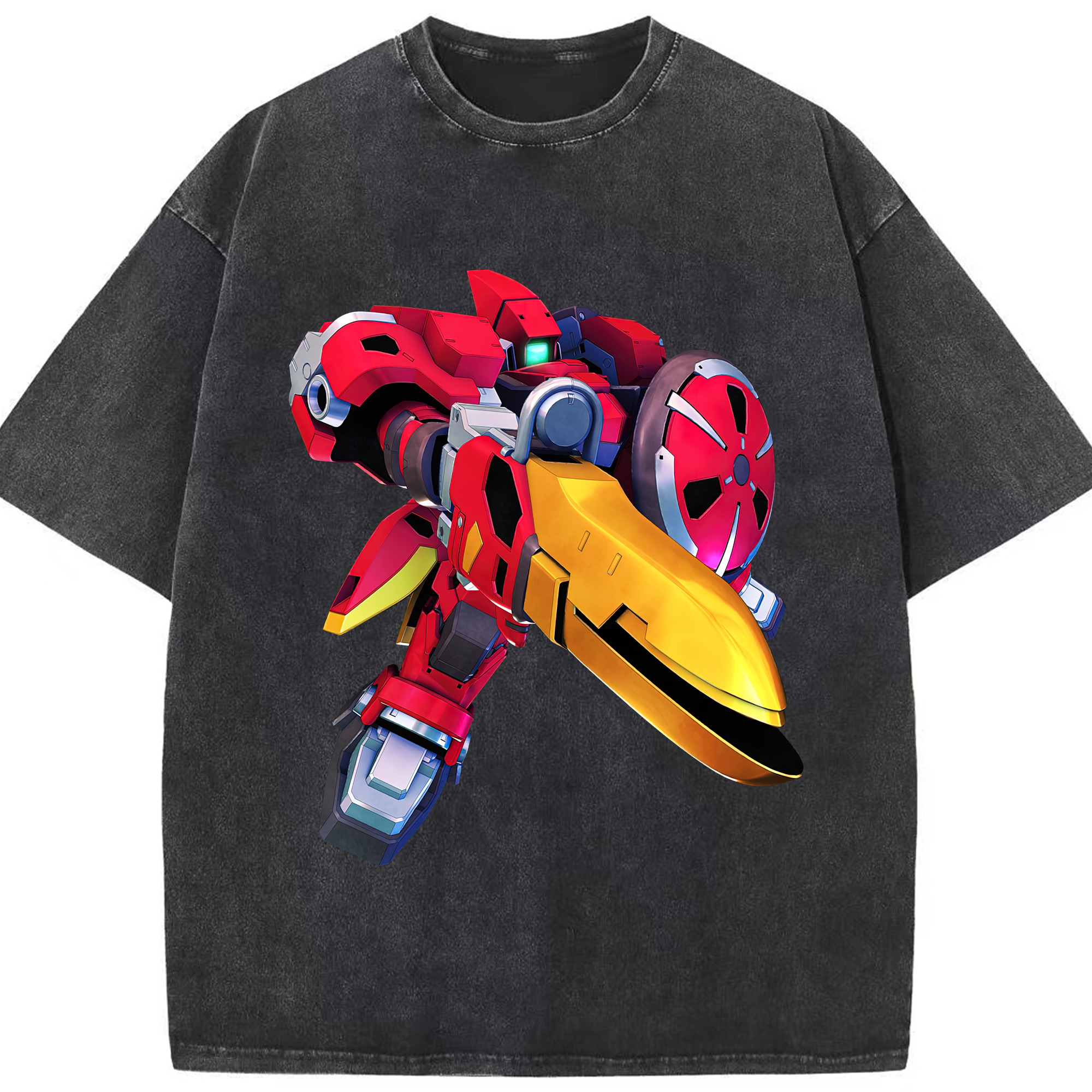 （画像用） 機動戦士ガンダム Mobile Suit Gundam 綿100% ヴィンテージ風 半袖Tシャツ（フロントプリント）