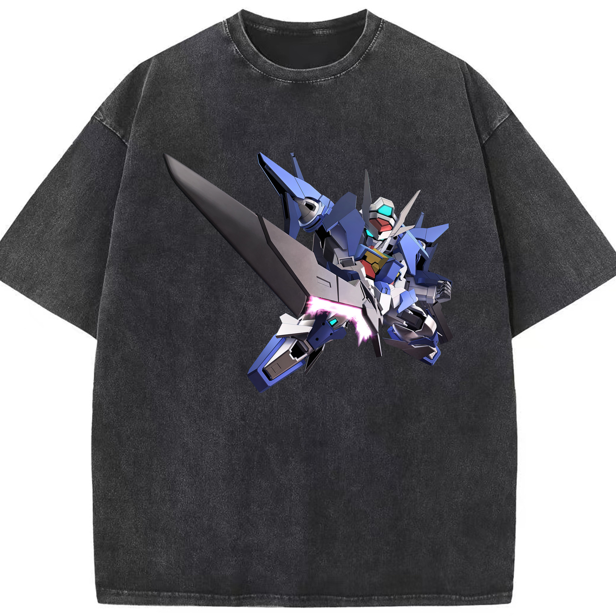（画像用） 機動戦士ガンダム Mobile Suit Gundam 綿100% ヴィンテージ風 半袖Tシャツ（フロントプリント）