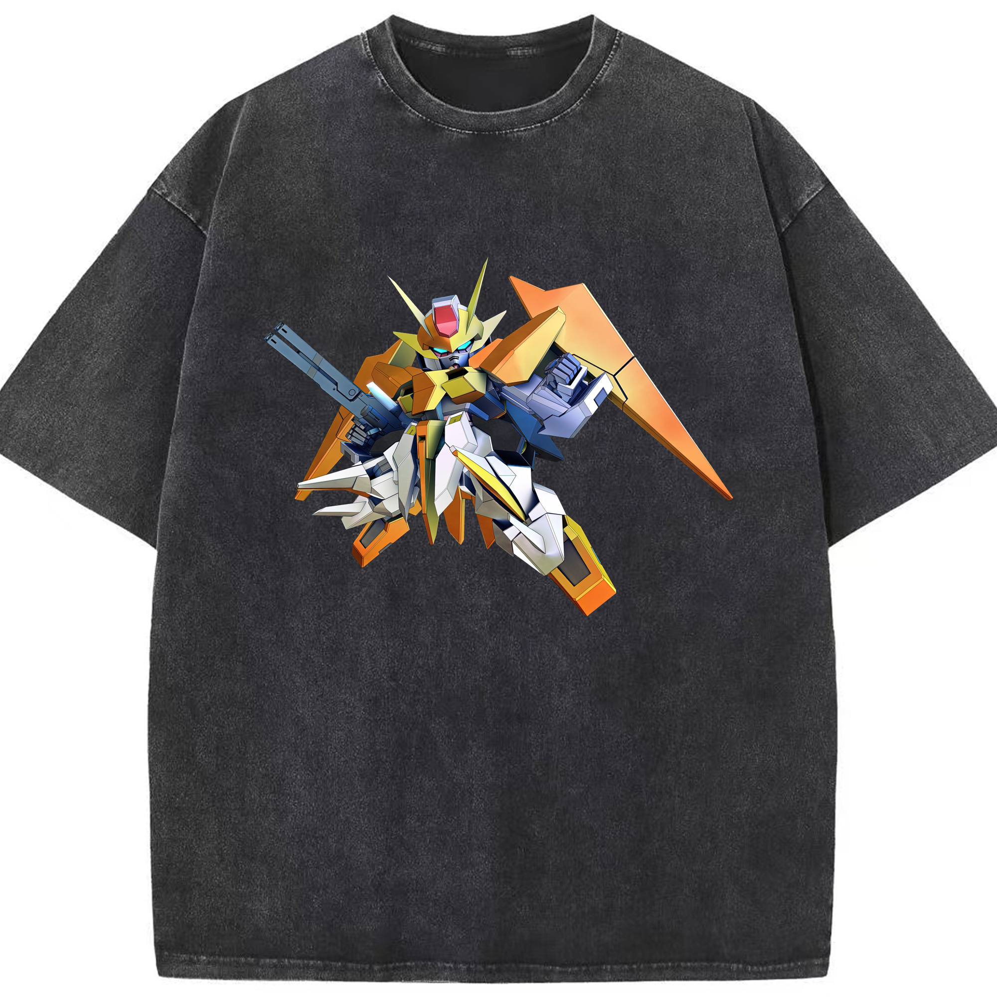 （画像用） 機動戦士ガンダム Mobile Suit Gundam 綿100% ヴィンテージ風 半袖Tシャツ（フロントプリント）