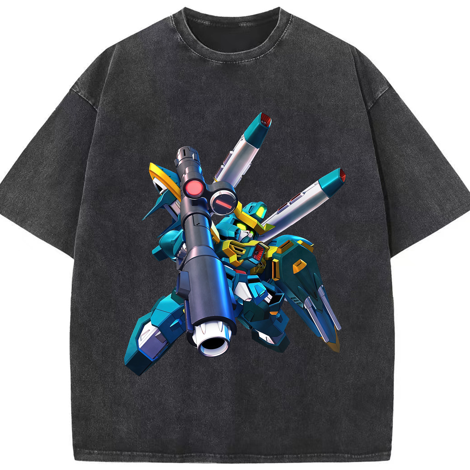 （画像用） 機動戦士ガンダム Mobile Suit Gundam 綿100% ヴィンテージ風 半袖Tシャツ（フロントプリント）