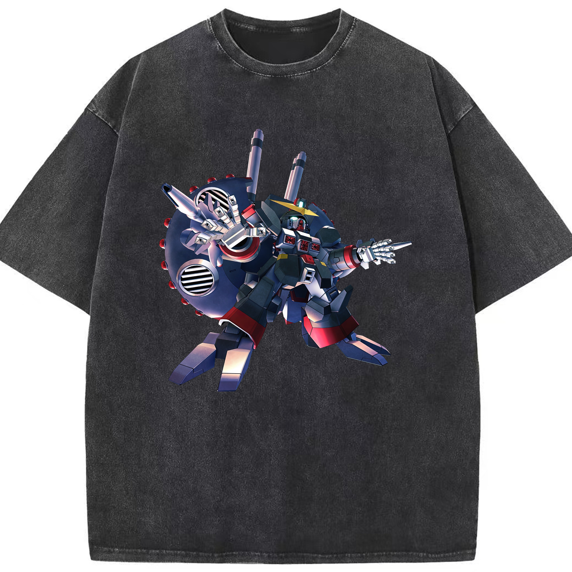 （画像用） 機動戦士ガンダム Mobile Suit Gundam 綿100% ヴィンテージ風 半袖Tシャツ（フロントプリント）