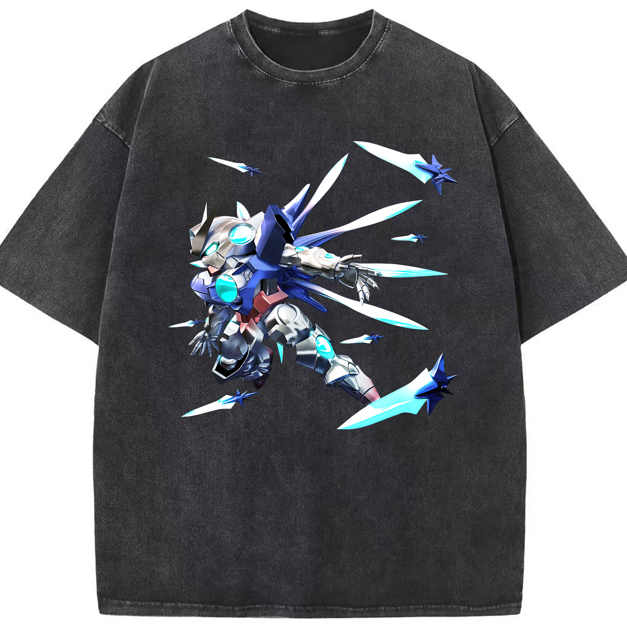 （画像用） 機動戦士ガンダム Mobile Suit Gundam 綿100% ヴィンテージ風 半袖Tシャツ（フロントプリント）