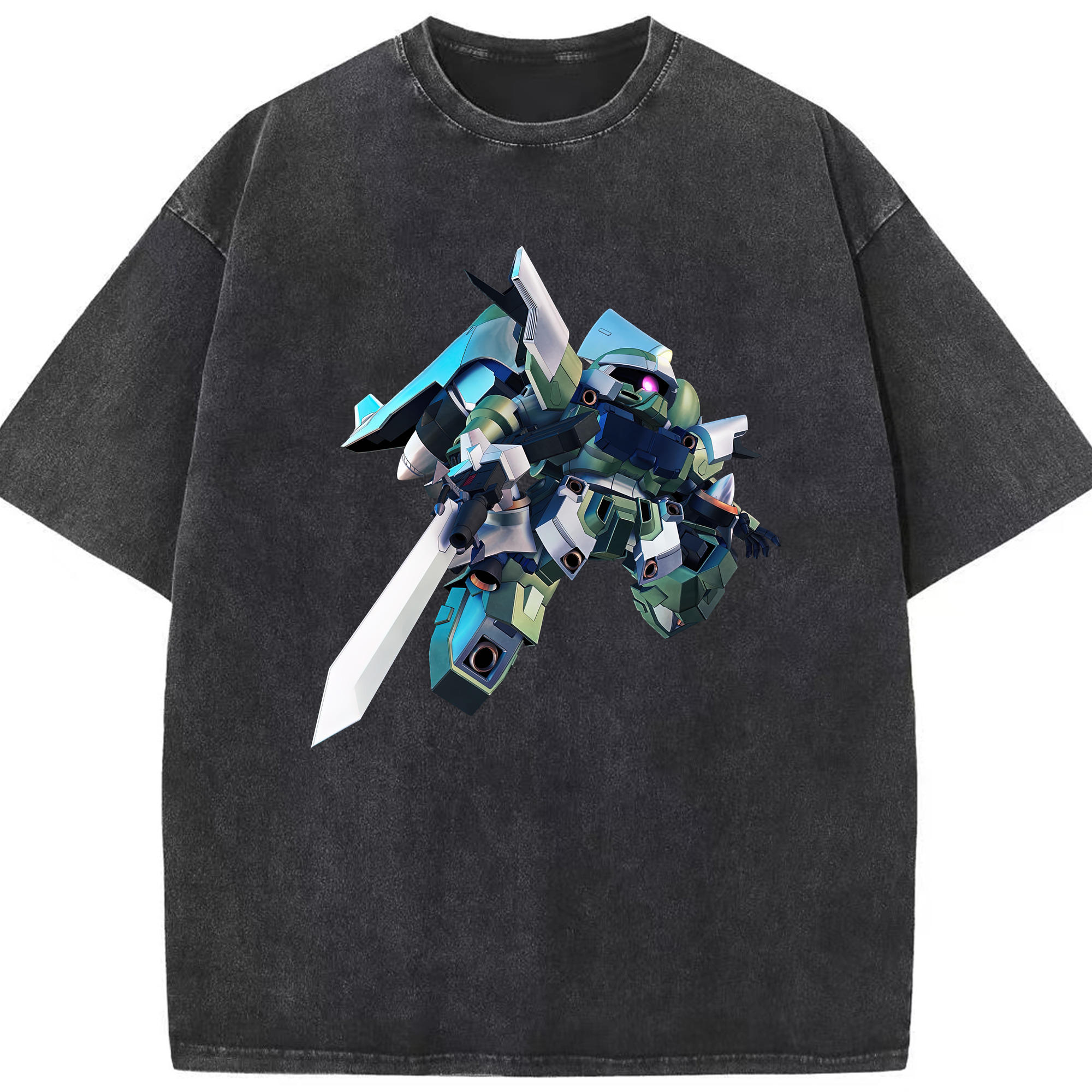 （画像用） 機動戦士ガンダム Mobile Suit Gundam 綿100% ヴィンテージ風 半袖Tシャツ（フロントプリント）