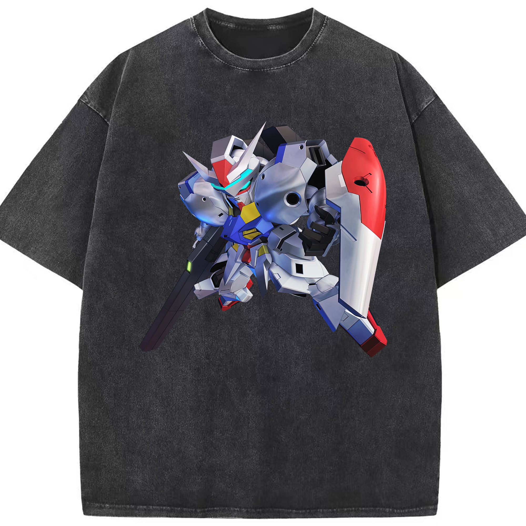 （画像用） 機動戦士ガンダム Mobile Suit Gundam 綿100% ヴィンテージ風 半袖Tシャツ（フロントプリント）