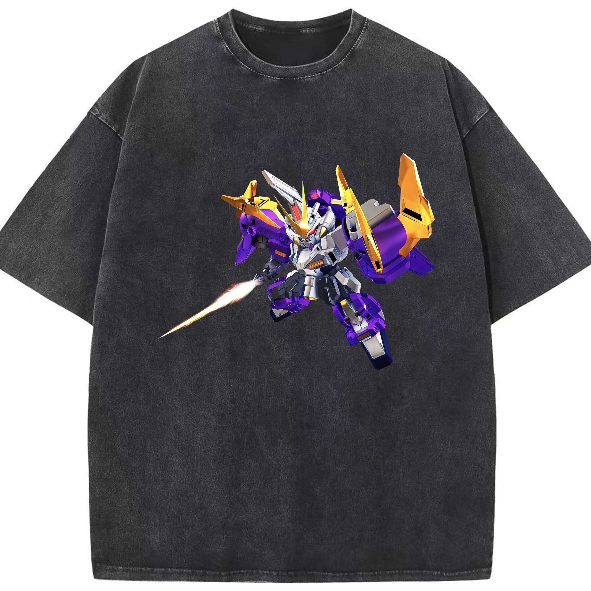 （画像用） 機動戦士ガンダム Mobile Suit Gundam 綿100% ヴィンテージ風 半袖Tシャツ（フロントプリント）