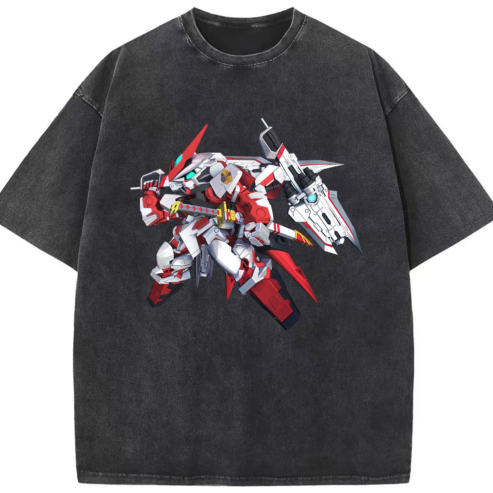 （画像用） 機動戦士ガンダム Mobile Suit Gundam 綿100% ヴィンテージ風 半袖Tシャツ（フロントプリント）