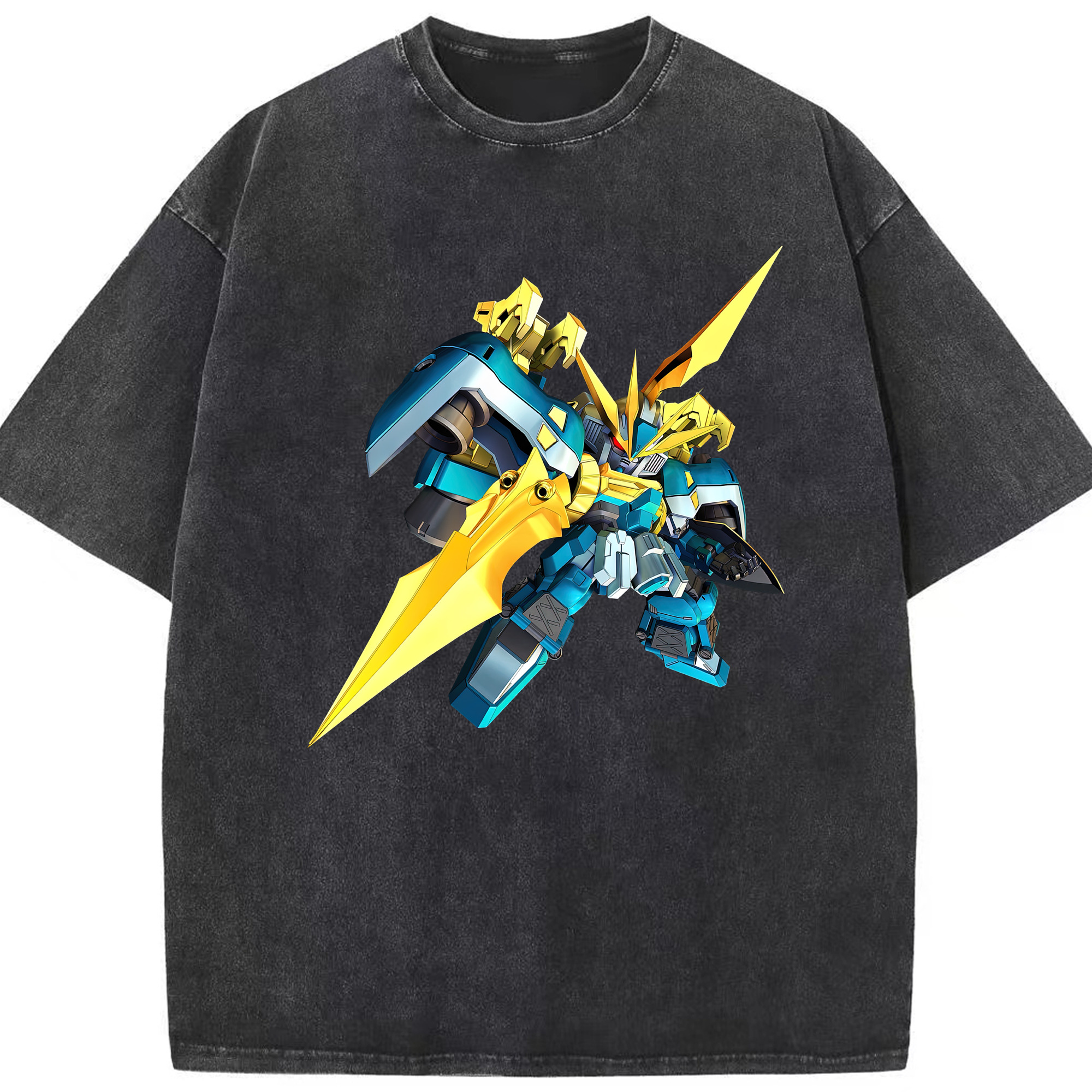 （画像用） 機動戦士ガンダム Mobile Suit Gundam 綿100% ヴィンテージ風 半袖Tシャツ（フロントプリント）