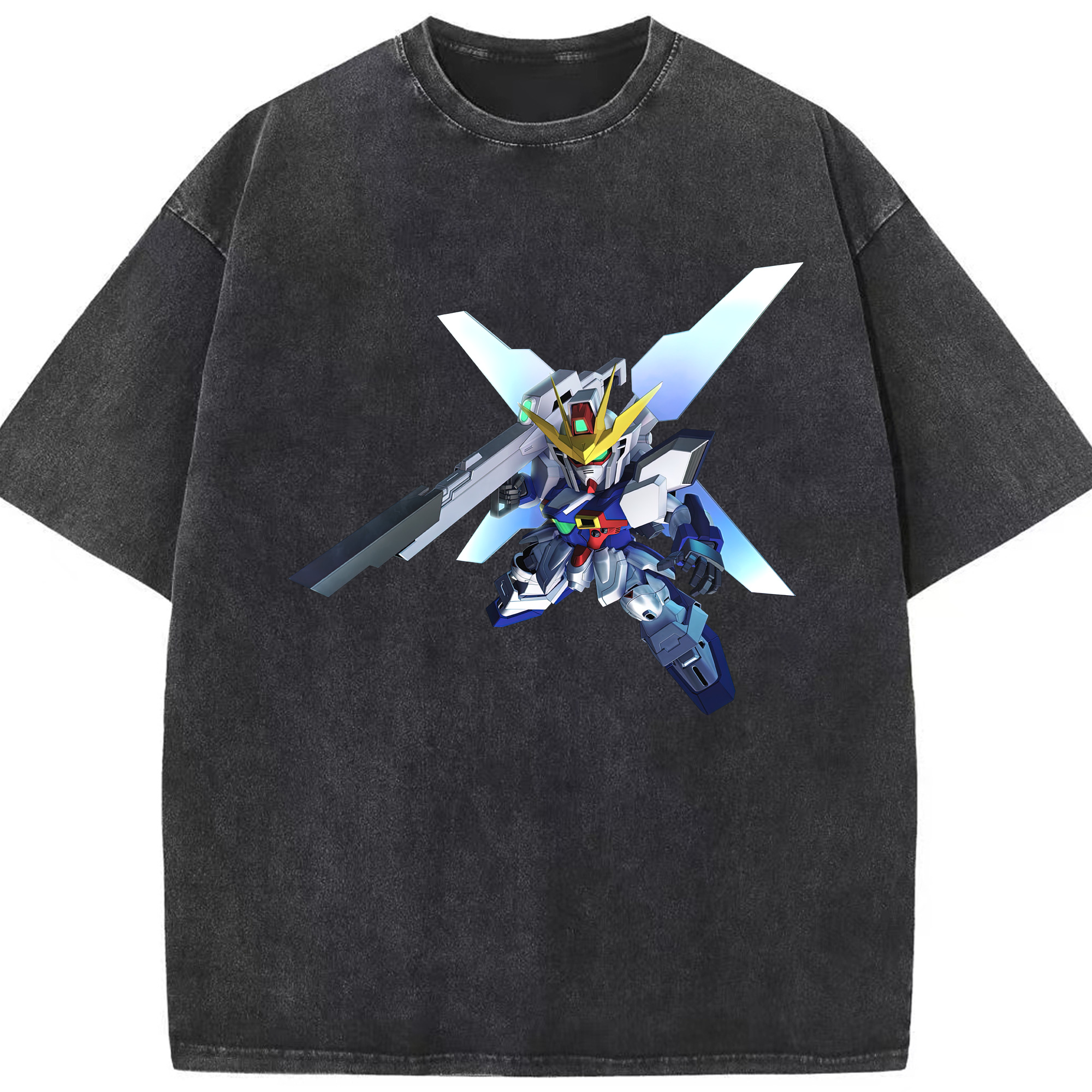 （画像用） 機動戦士ガンダム Mobile Suit Gundam 綿100% ヴィンテージ風 半袖Tシャツ（フロントプリント）