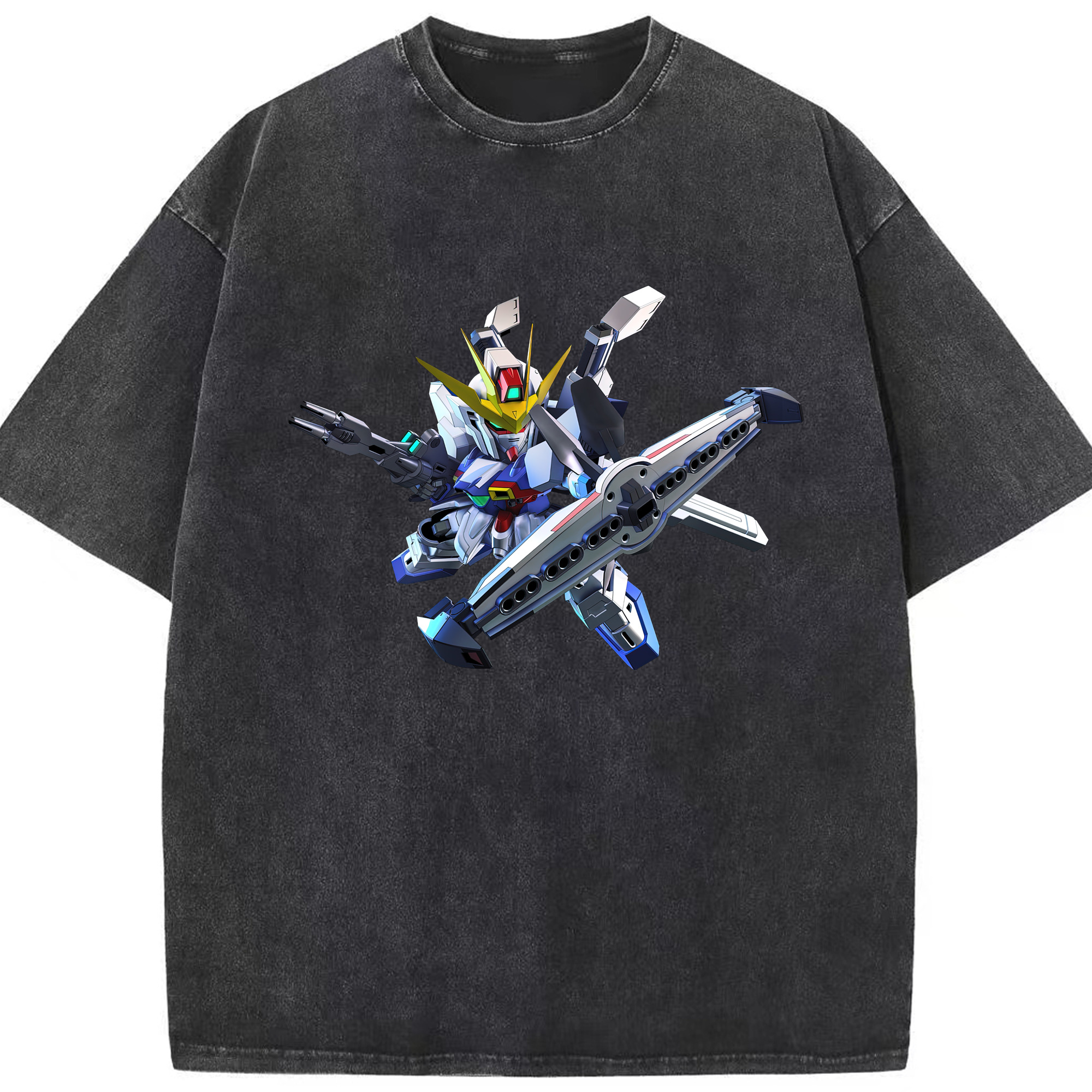 （画像用） 機動戦士ガンダム Mobile Suit Gundam 綿100% ヴィンテージ風 半袖Tシャツ（フロントプリント）
