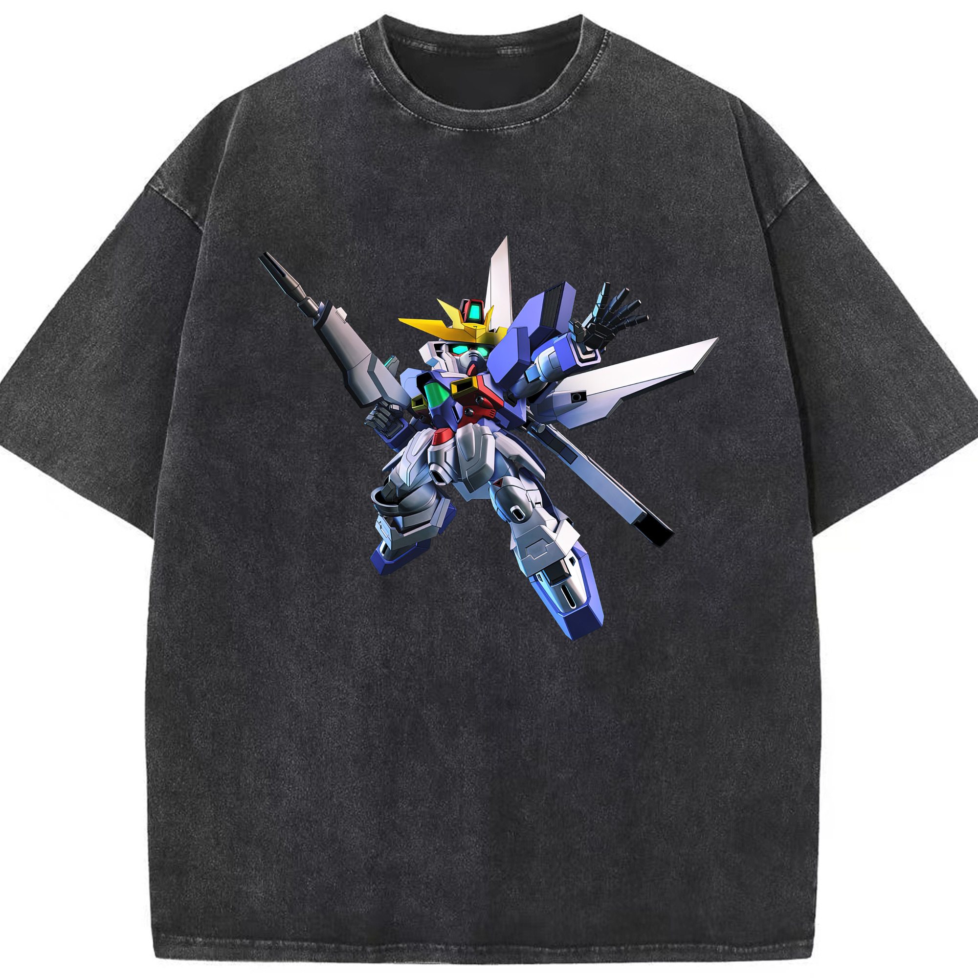 （画像用） 機動戦士ガンダム Mobile Suit Gundam 綿100% ヴィンテージ風 半袖Tシャツ（フロントプリント）