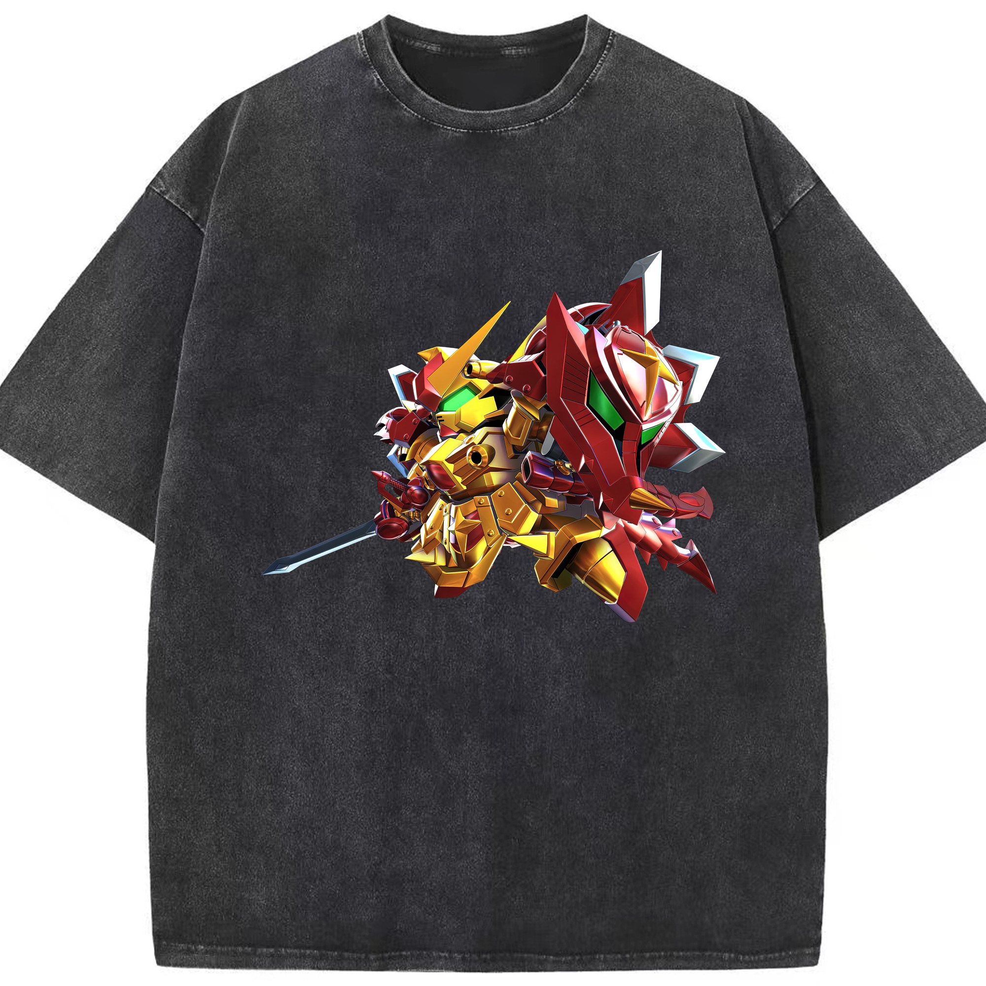 （画像用） 機動戦士ガンダム Mobile Suit Gundam 綿100% ヴィンテージ風 半袖Tシャツ（フロントプリント）