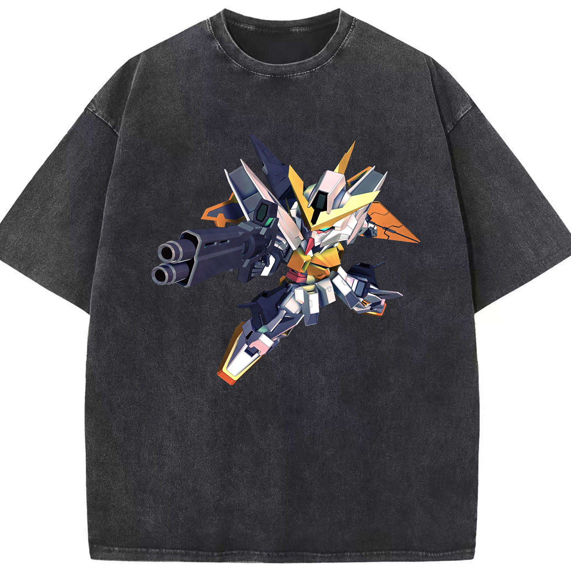 （画像用） 機動戦士ガンダム Mobile Suit Gundam 綿100% ヴィンテージ風 半袖Tシャツ（フロントプリント）
