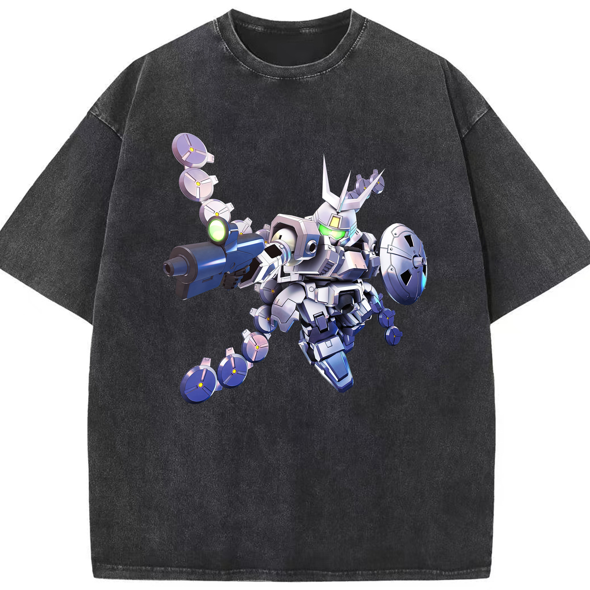 （画像用） 機動戦士ガンダム Mobile Suit Gundam 綿100% ヴィンテージ風 半袖Tシャツ（フロントプリント）