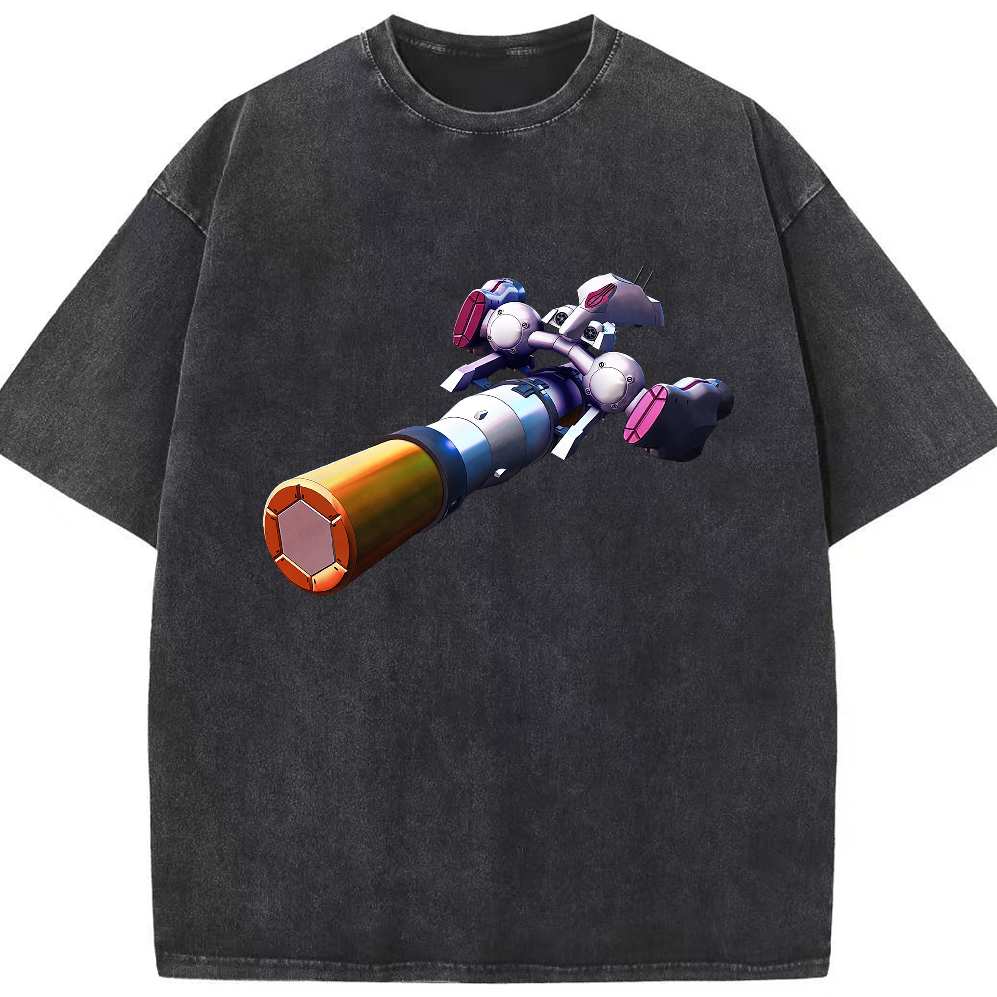 （画像用） 機動戦士ガンダム Mobile Suit Gundam 綿100% ヴィンテージ風 半袖Tシャツ（フロントプリント）