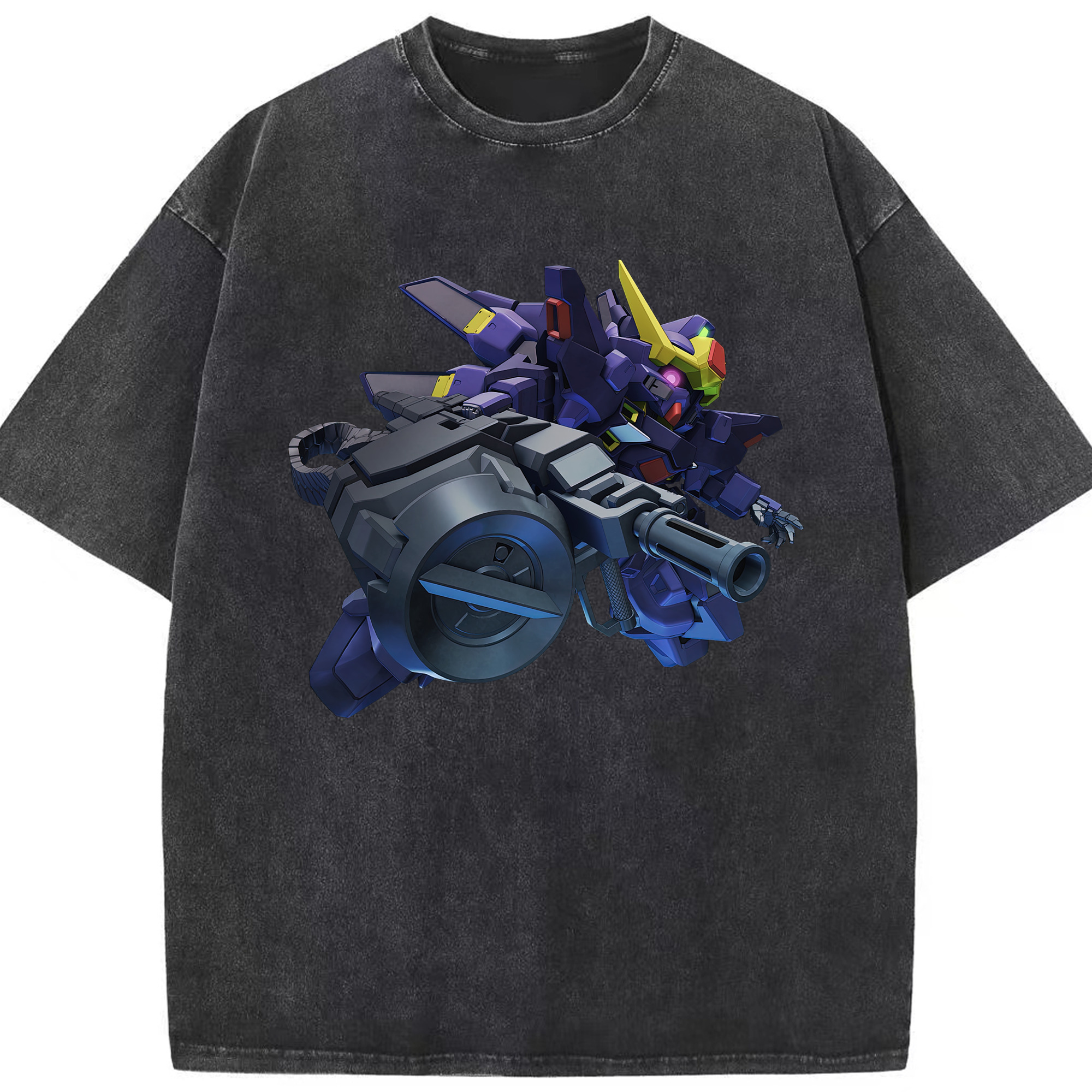 （画像用） 機動戦士ガンダム Mobile Suit Gundam 綿100% ヴィンテージ風 半袖Tシャツ（フロントプリント）