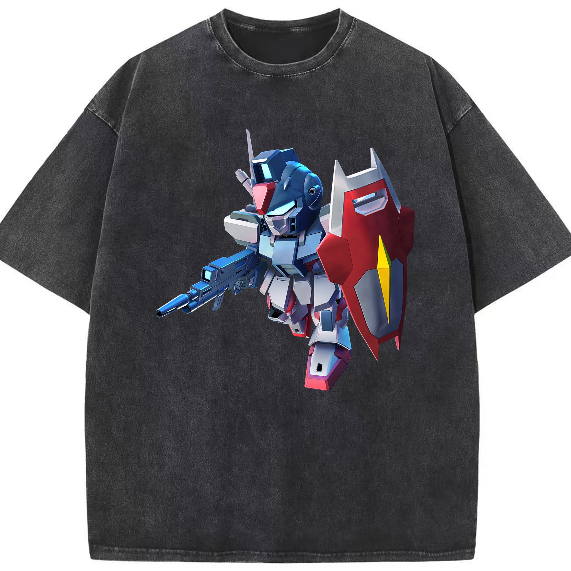 （画像用） 機動戦士ガンダム Mobile Suit Gundam 綿100% ヴィンテージ風 半袖Tシャツ（フロントプリント）