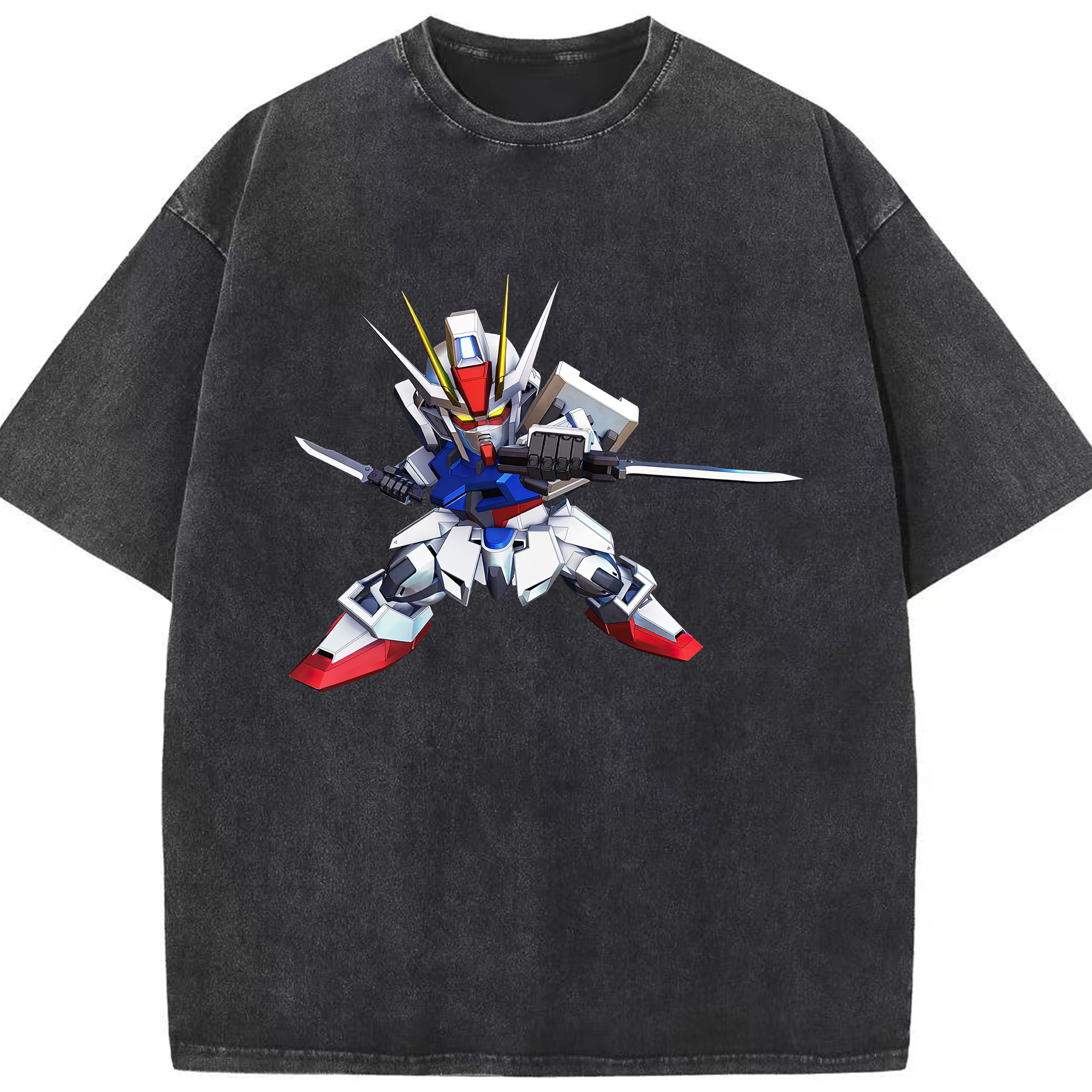 （画像用） 機動戦士ガンダム Mobile Suit Gundam 綿100% ヴィンテージ風 半袖Tシャツ（フロントプリント）