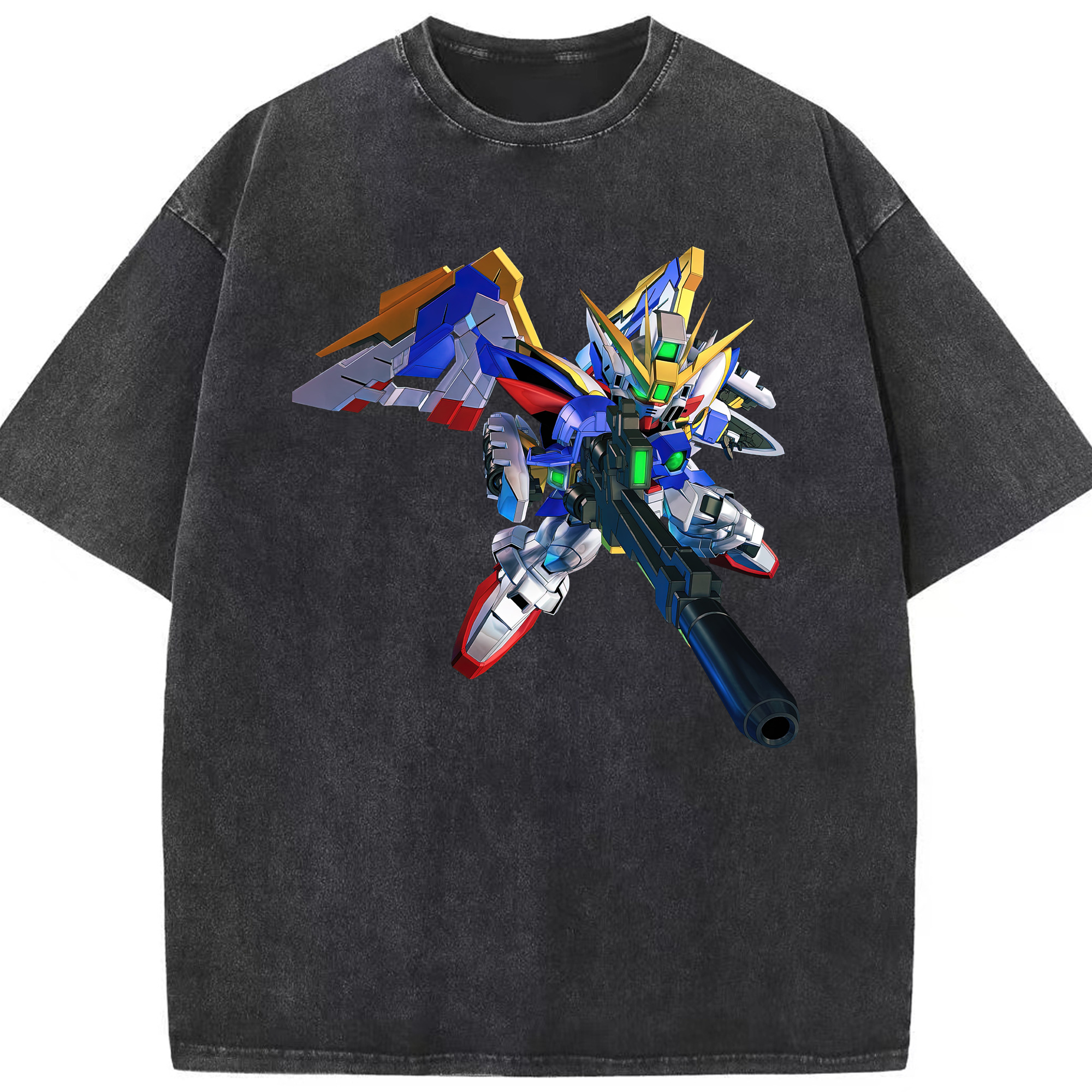 （画像用） 機動戦士ガンダム Mobile Suit Gundam 綿100% ヴィンテージ風 半袖Tシャツ（フロントプリント）