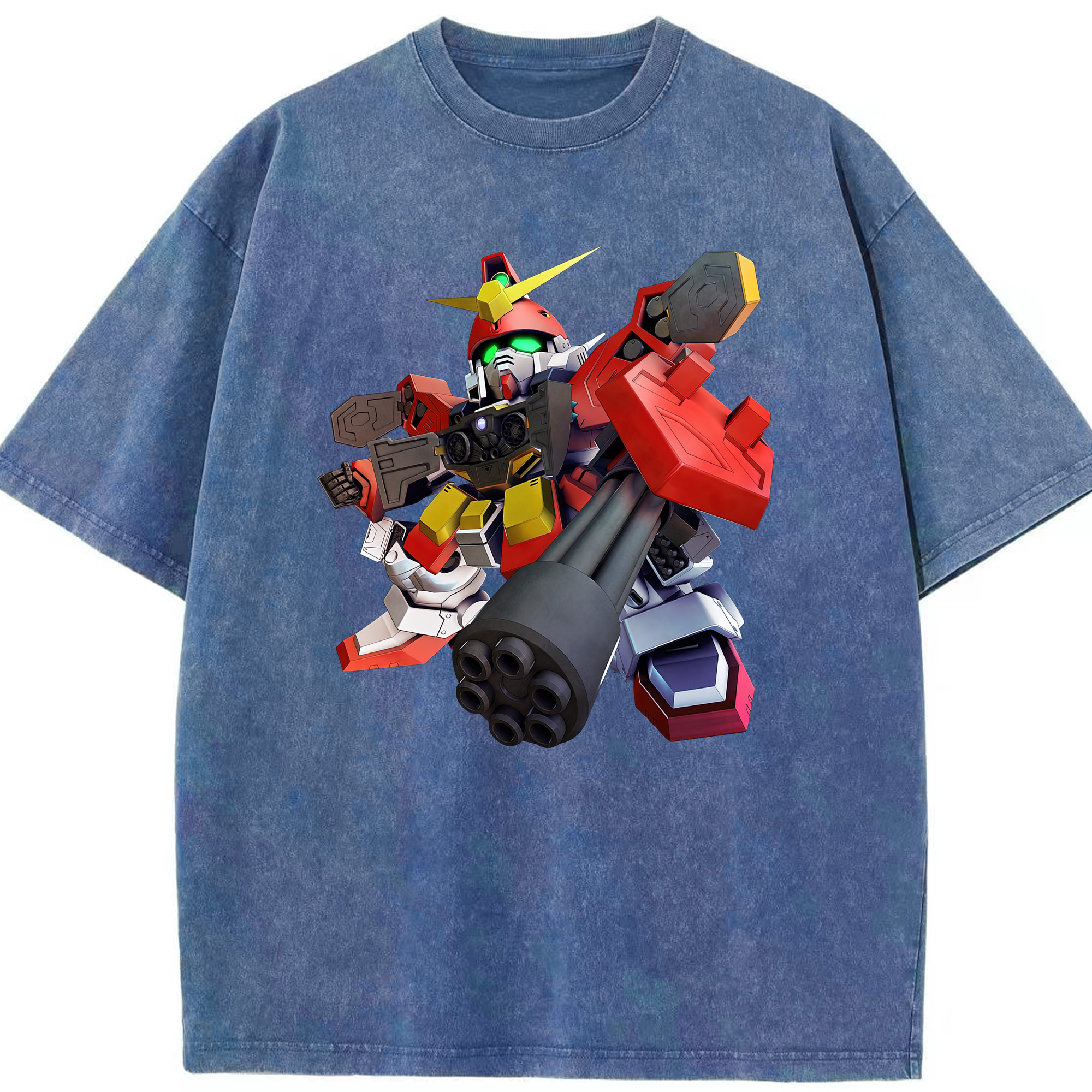 （画像用） 機動戦士ガンダム Mobile Suit Gundam 綿100% ヴィンテージ風 半袖Tシャツ（フロントプリント）