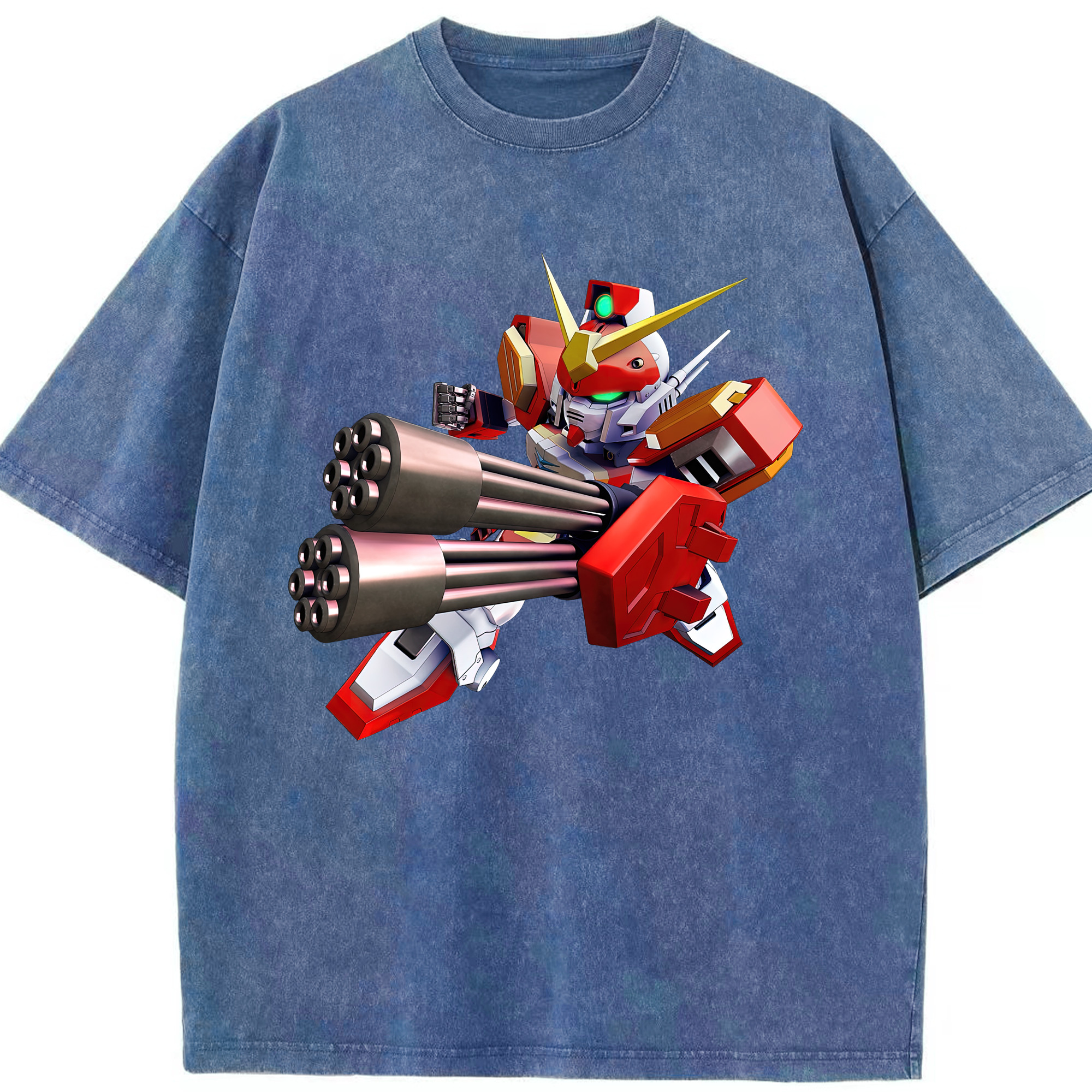 （画像用） 機動戦士ガンダム Mobile Suit Gundam 綿100% ヴィンテージ風 半袖Tシャツ（フロントプリント）