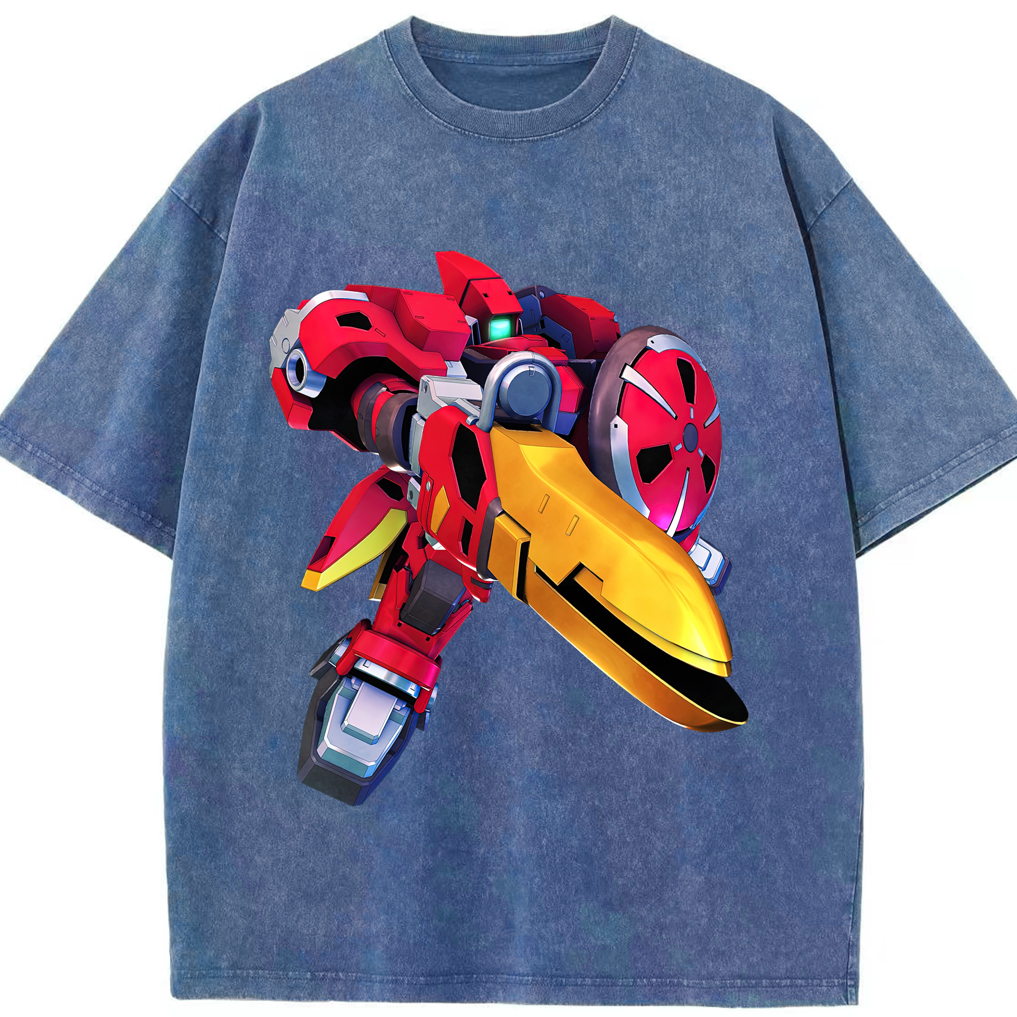 （画像用） 機動戦士ガンダム Mobile Suit Gundam 綿100% ヴィンテージ風 半袖Tシャツ（フロントプリント）