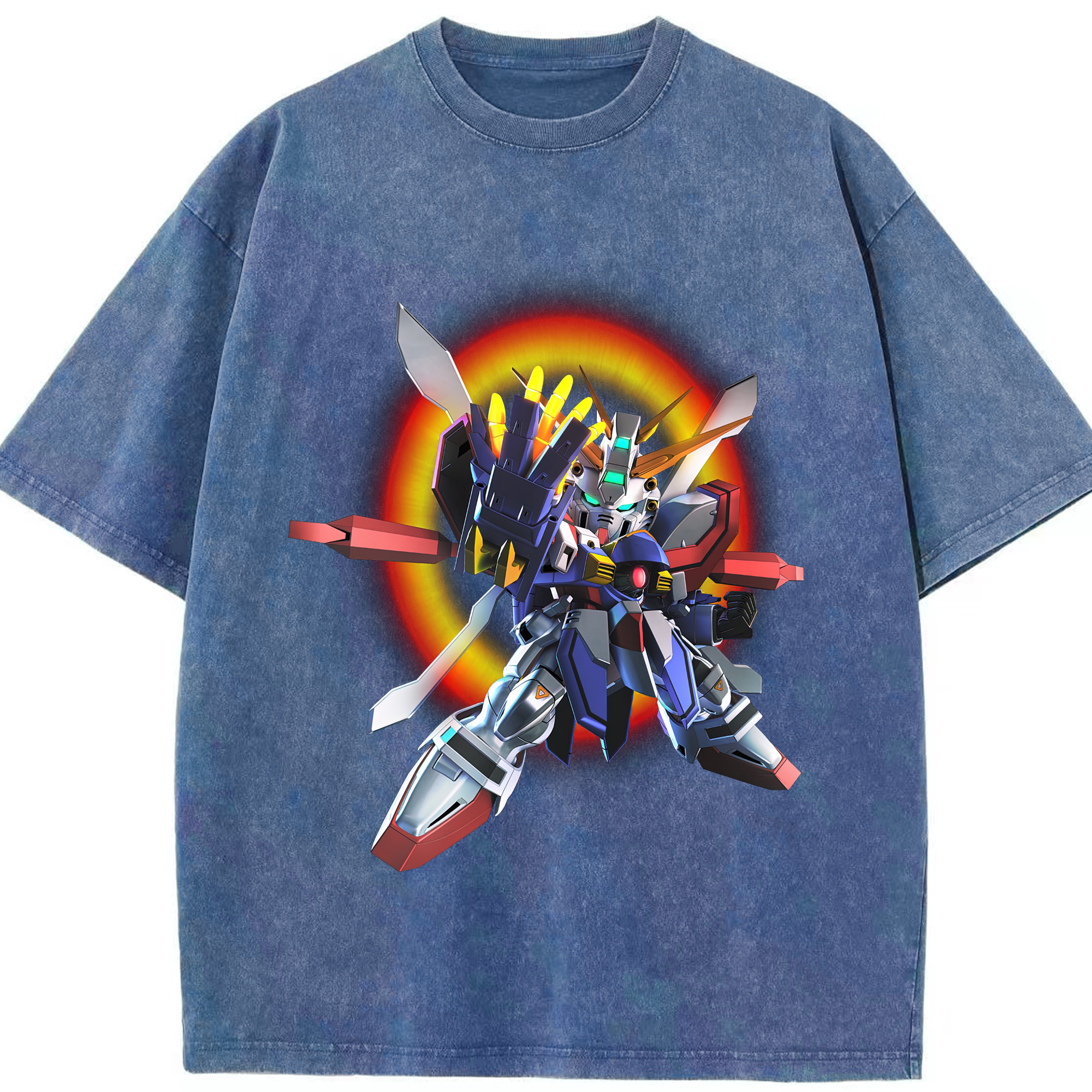 （画像用） 機動戦士ガンダム Mobile Suit Gundam 綿100% ヴィンテージ風 半袖Tシャツ（フロントプリント）