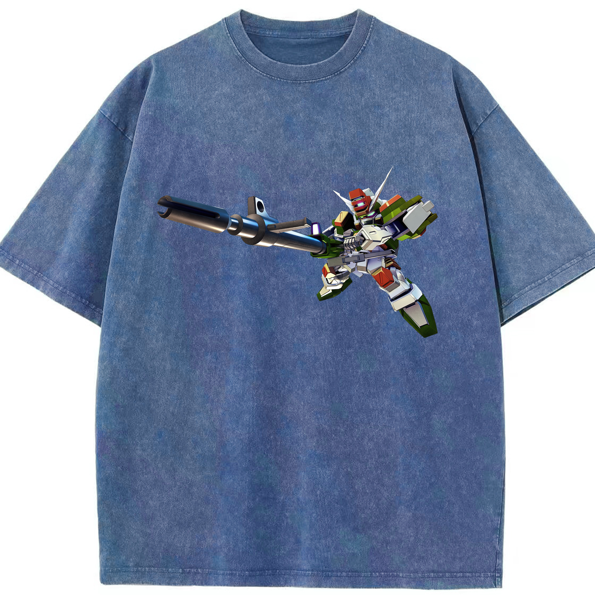 （画像用） 機動戦士ガンダム Mobile Suit Gundam 綿100% ヴィンテージ風 半袖Tシャツ（フロントプリント）