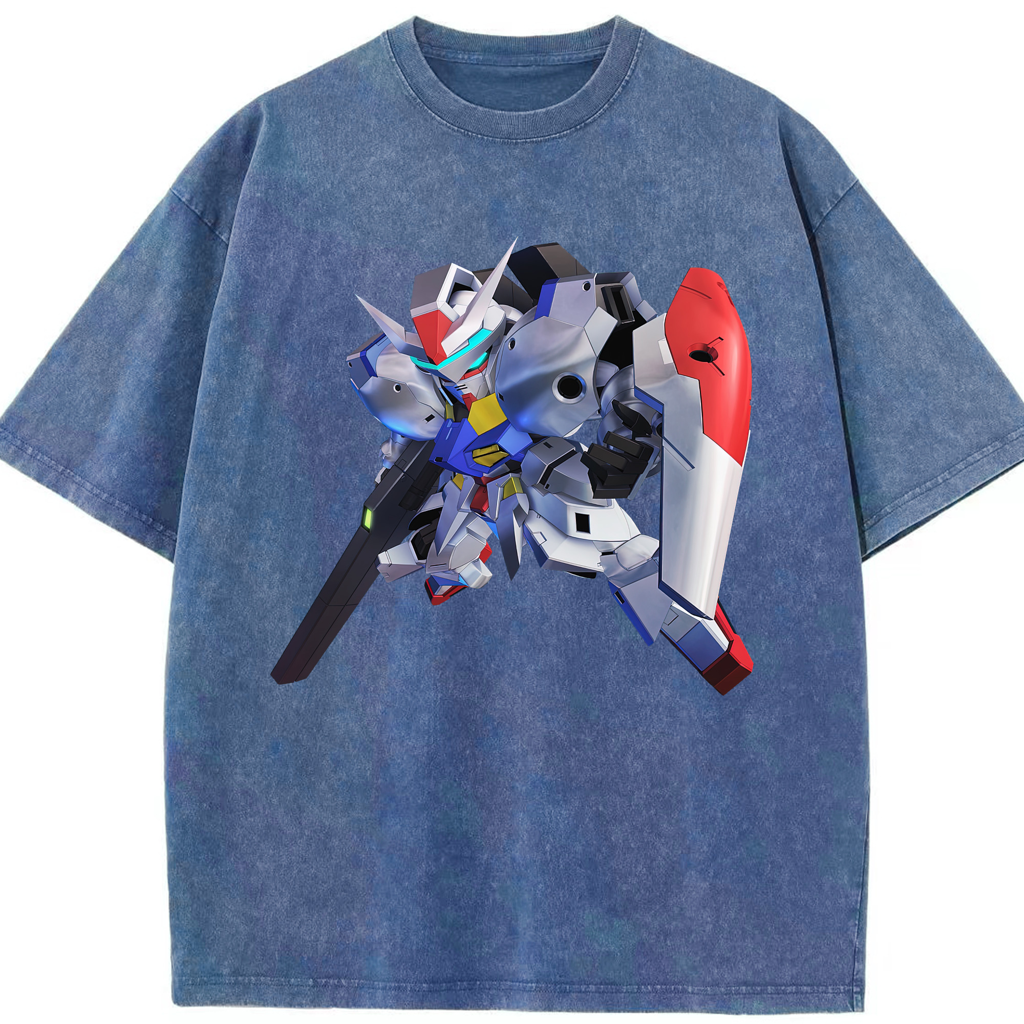 （画像用） 機動戦士ガンダム Mobile Suit Gundam 綿100% ヴィンテージ風 半袖Tシャツ（フロントプリント）