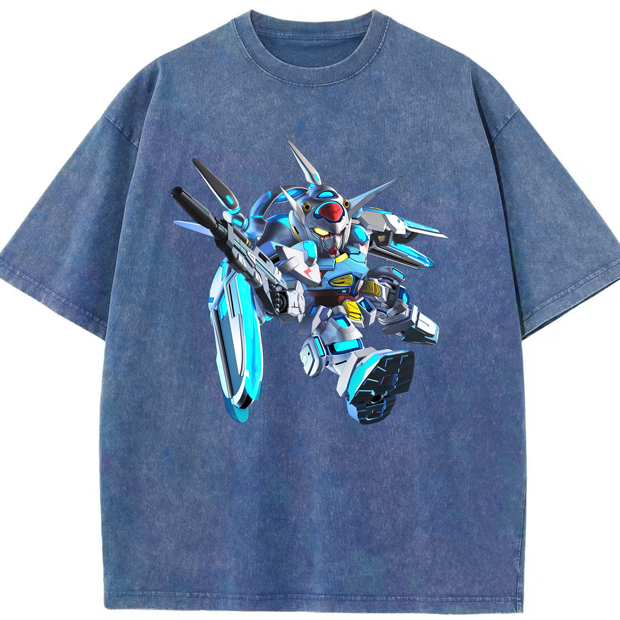 （画像用） 機動戦士ガンダム Mobile Suit Gundam 綿100% ヴィンテージ風 半袖Tシャツ（フロントプリント）