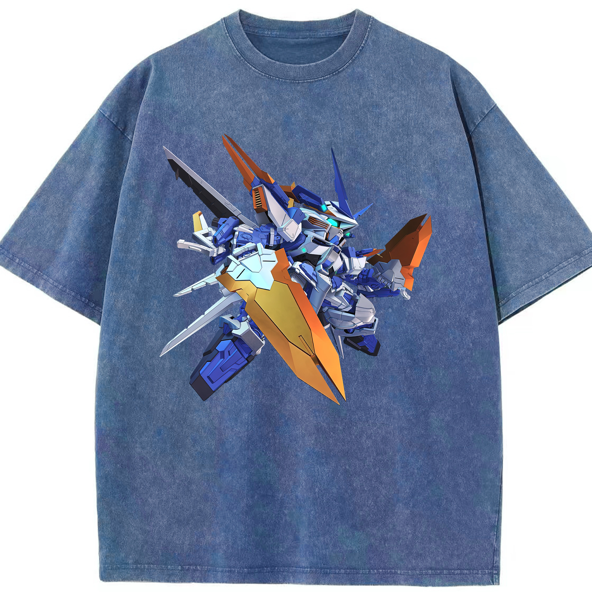 （画像用） 機動戦士ガンダム Mobile Suit Gundam 綿100% ヴィンテージ風 半袖Tシャツ（フロントプリント）