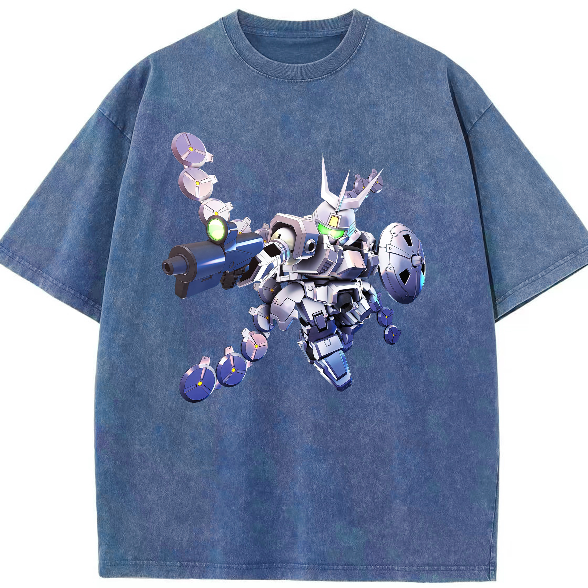 （画像用） 機動戦士ガンダム Mobile Suit Gundam 綿100% ヴィンテージ風 半袖Tシャツ（フロントプリント）