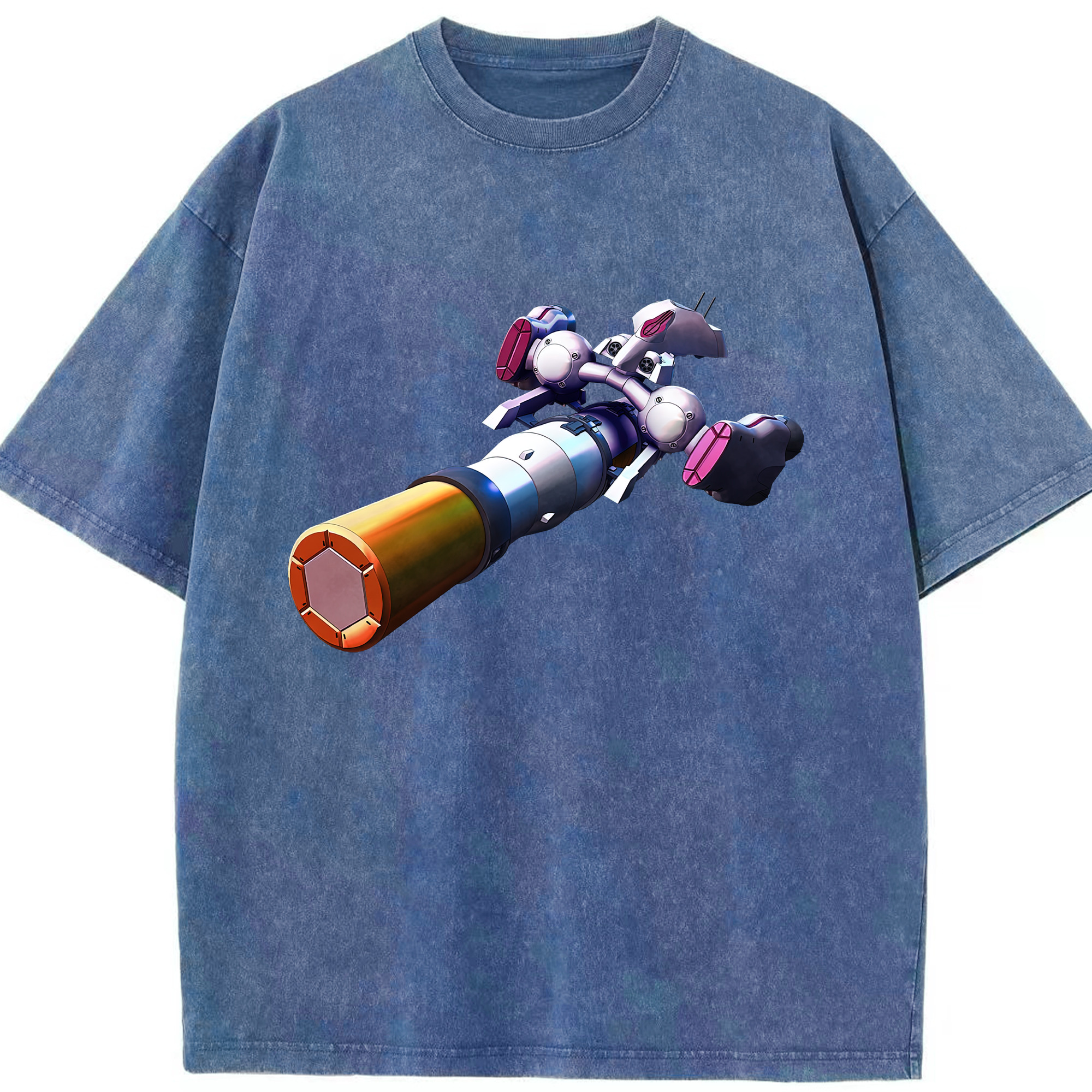 （画像用） 機動戦士ガンダム Mobile Suit Gundam 綿100% ヴィンテージ風 半袖Tシャツ（フロントプリント）