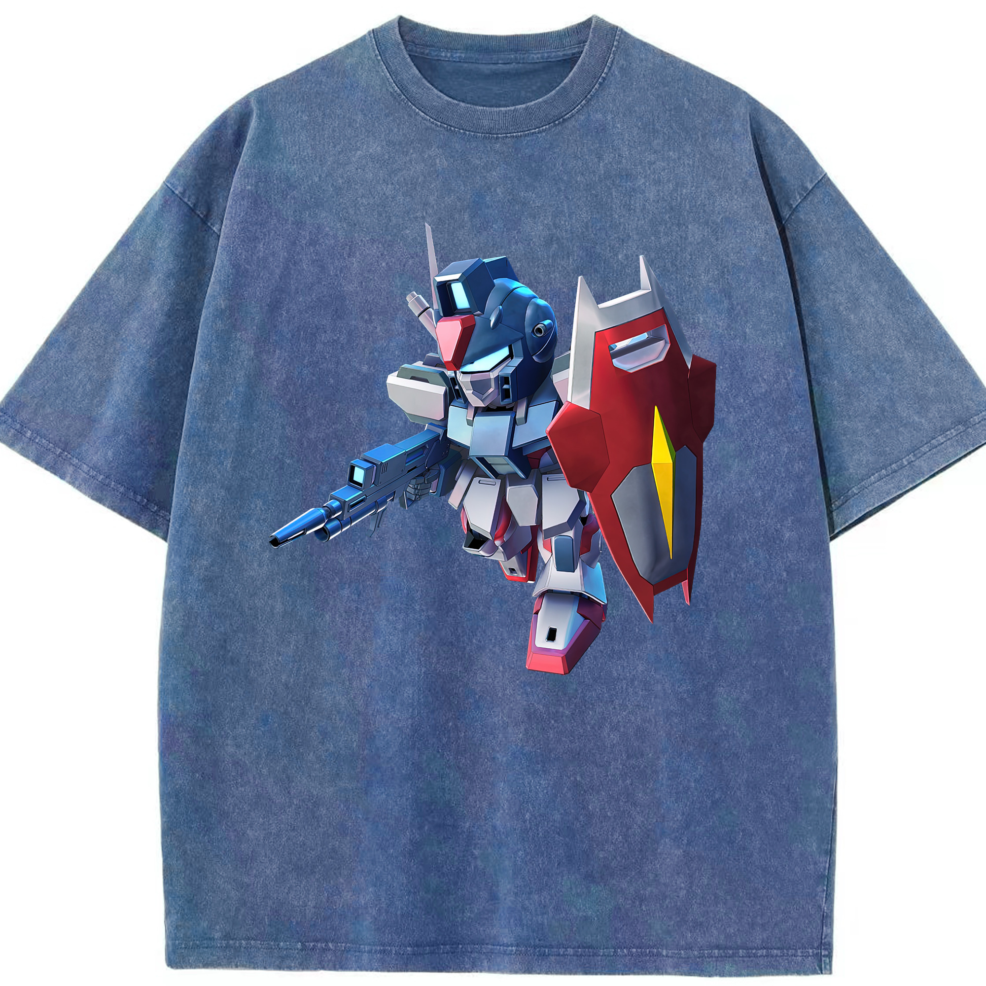 （画像用） 機動戦士ガンダム Mobile Suit Gundam 綿100% ヴィンテージ風 半袖Tシャツ（フロントプリント）
