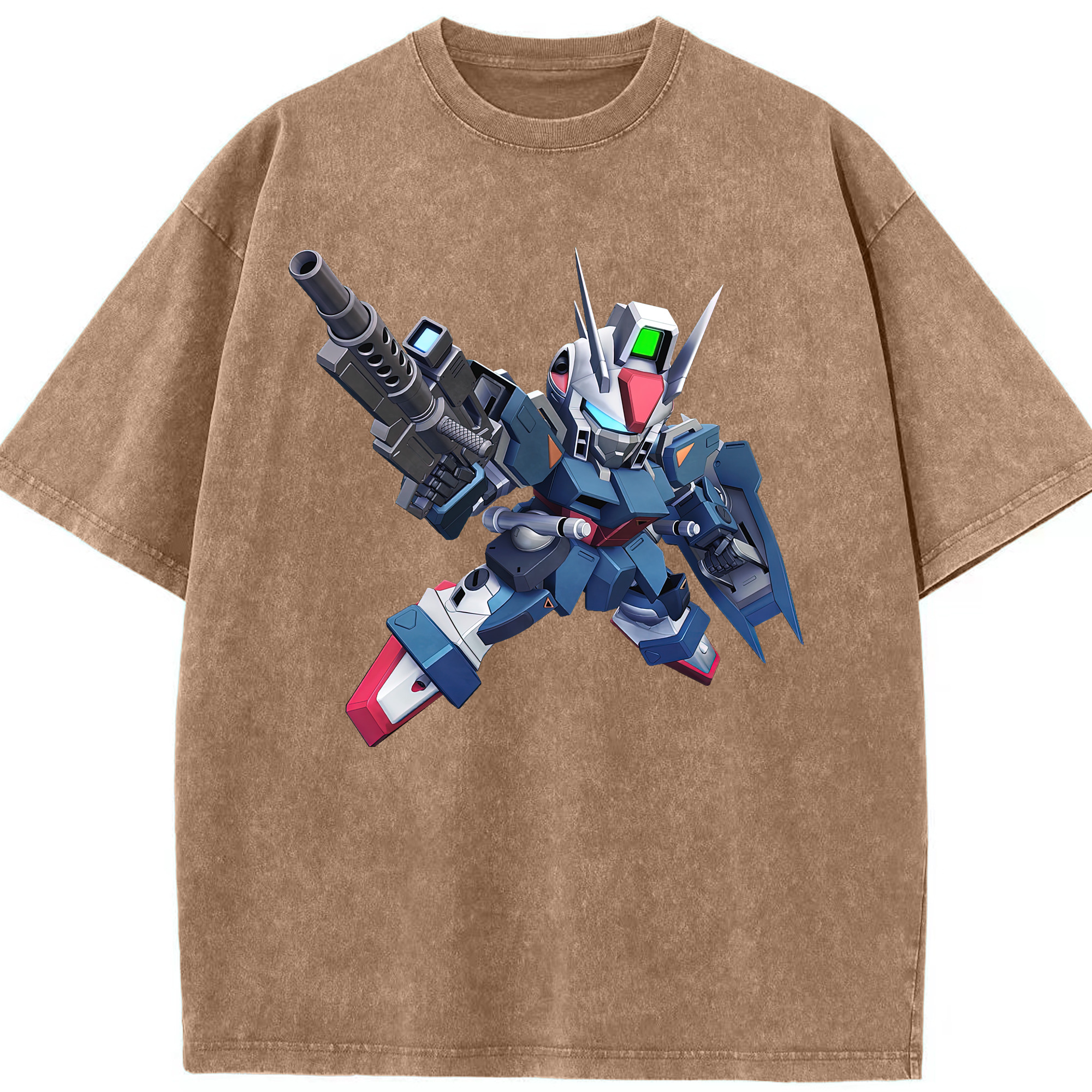 （画像用） 機動戦士ガンダム Mobile Suit Gundam 綿100% ヴィンテージ風 半袖Tシャツ（フロントプリント）