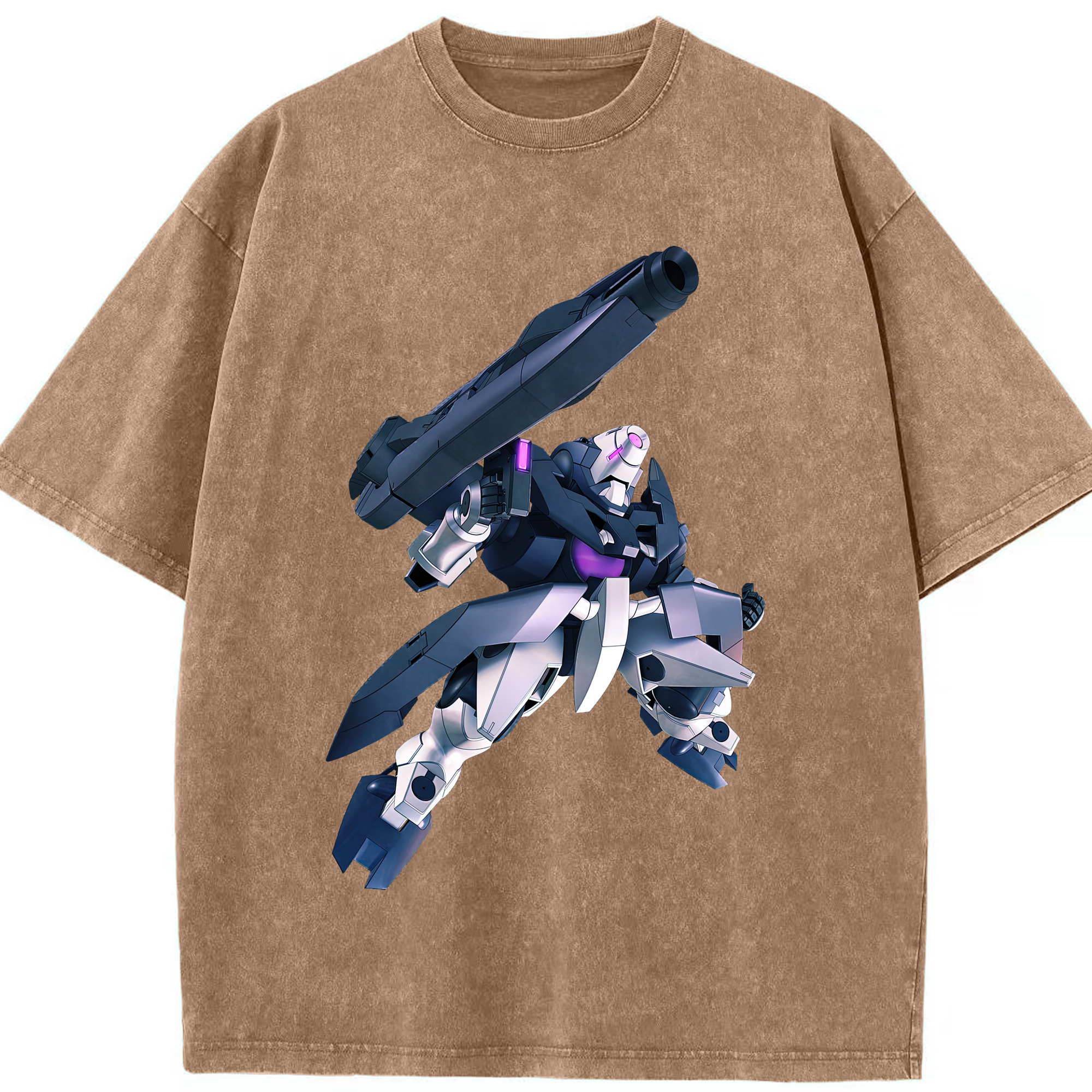 （画像用） 機動戦士ガンダム Mobile Suit Gundam 綿100% ヴィンテージ風 半袖Tシャツ（フロントプリント）