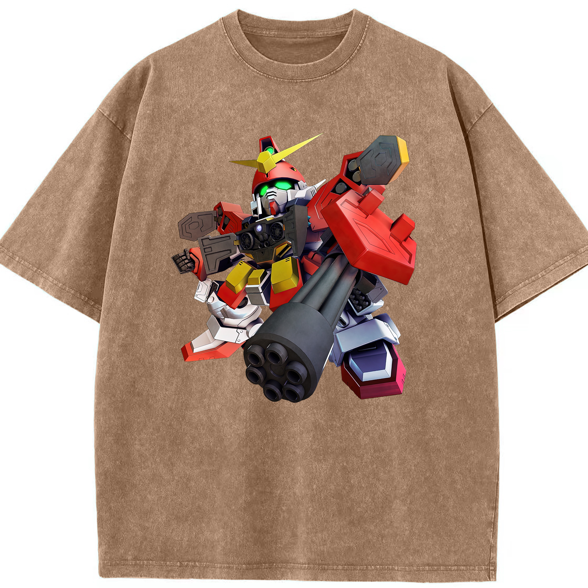 （画像用） 機動戦士ガンダム Mobile Suit Gundam 綿100% ヴィンテージ風 半袖Tシャツ（フロントプリント）