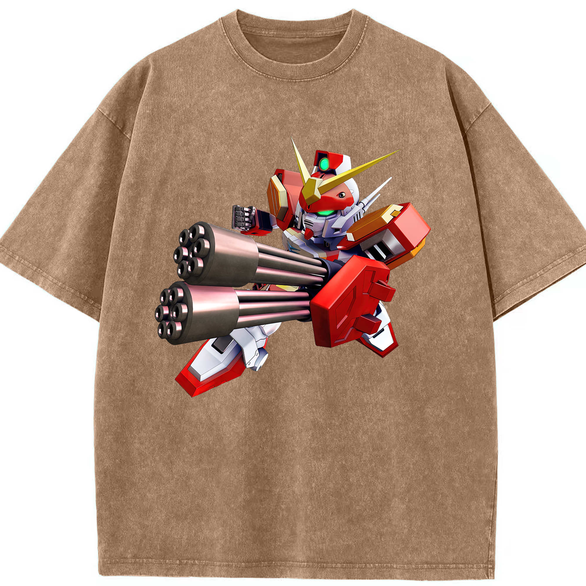 （画像用） 機動戦士ガンダム Mobile Suit Gundam 綿100% ヴィンテージ風 半袖Tシャツ（フロントプリント）
