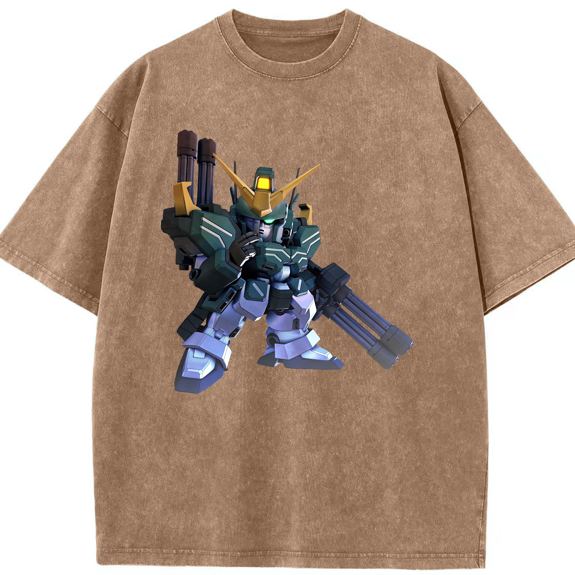 （画像用） 機動戦士ガンダム Mobile Suit Gundam 綿100% ヴィンテージ風 半袖Tシャツ（フロントプリント）