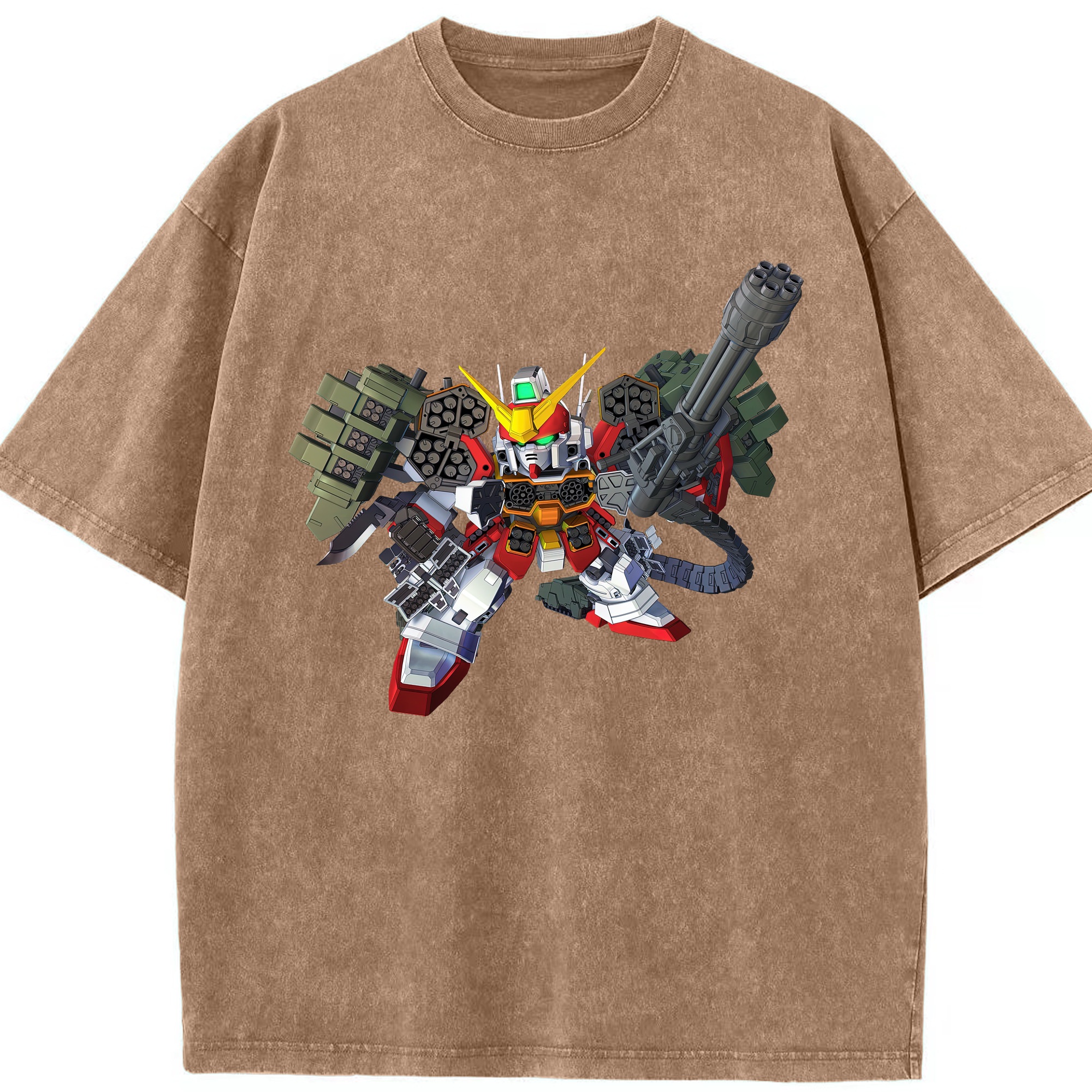 （画像用） 機動戦士ガンダム Mobile Suit Gundam 綿100% ヴィンテージ風 半袖Tシャツ（フロントプリント）