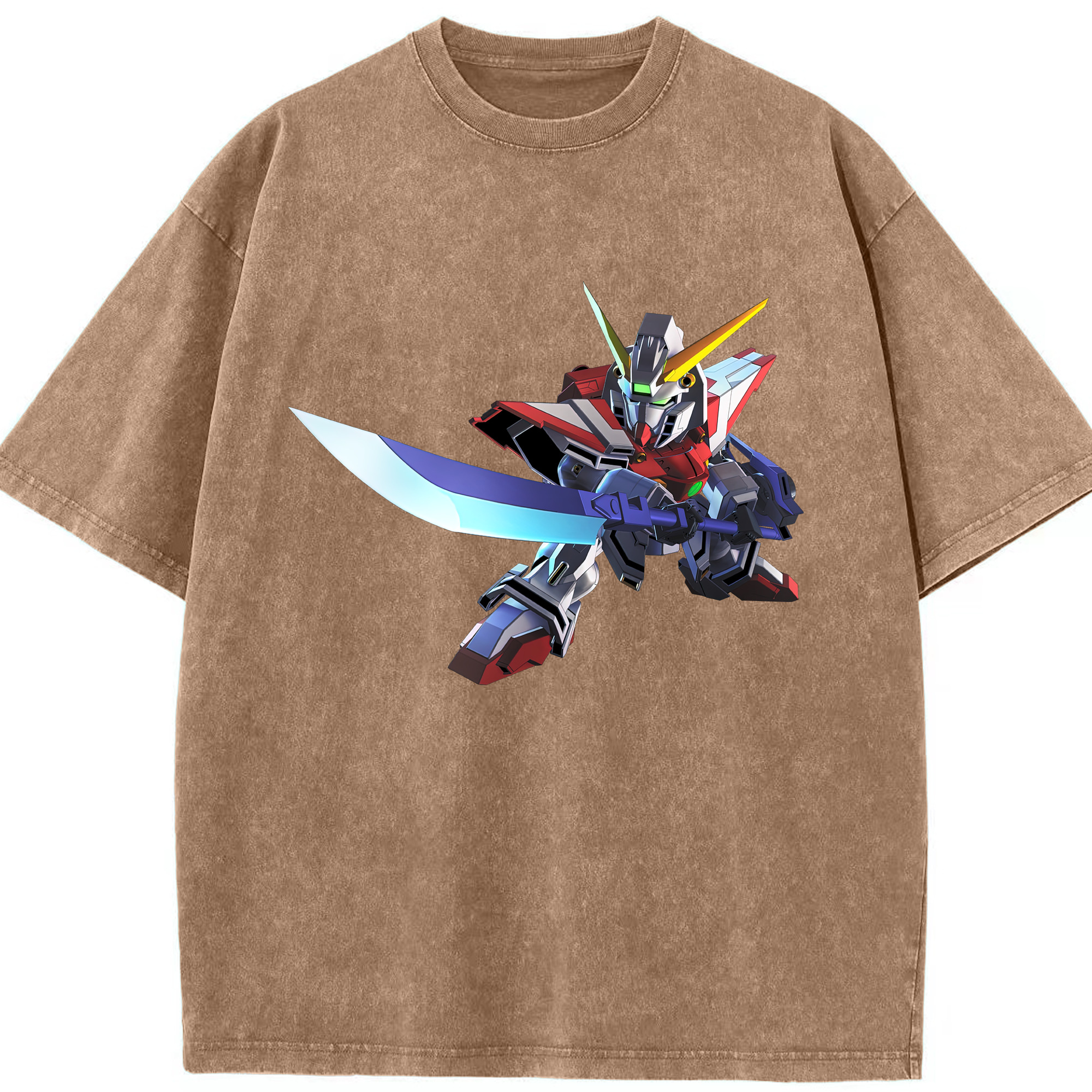 （画像用） 機動戦士ガンダム Mobile Suit Gundam 綿100% ヴィンテージ風 半袖Tシャツ（フロントプリント）