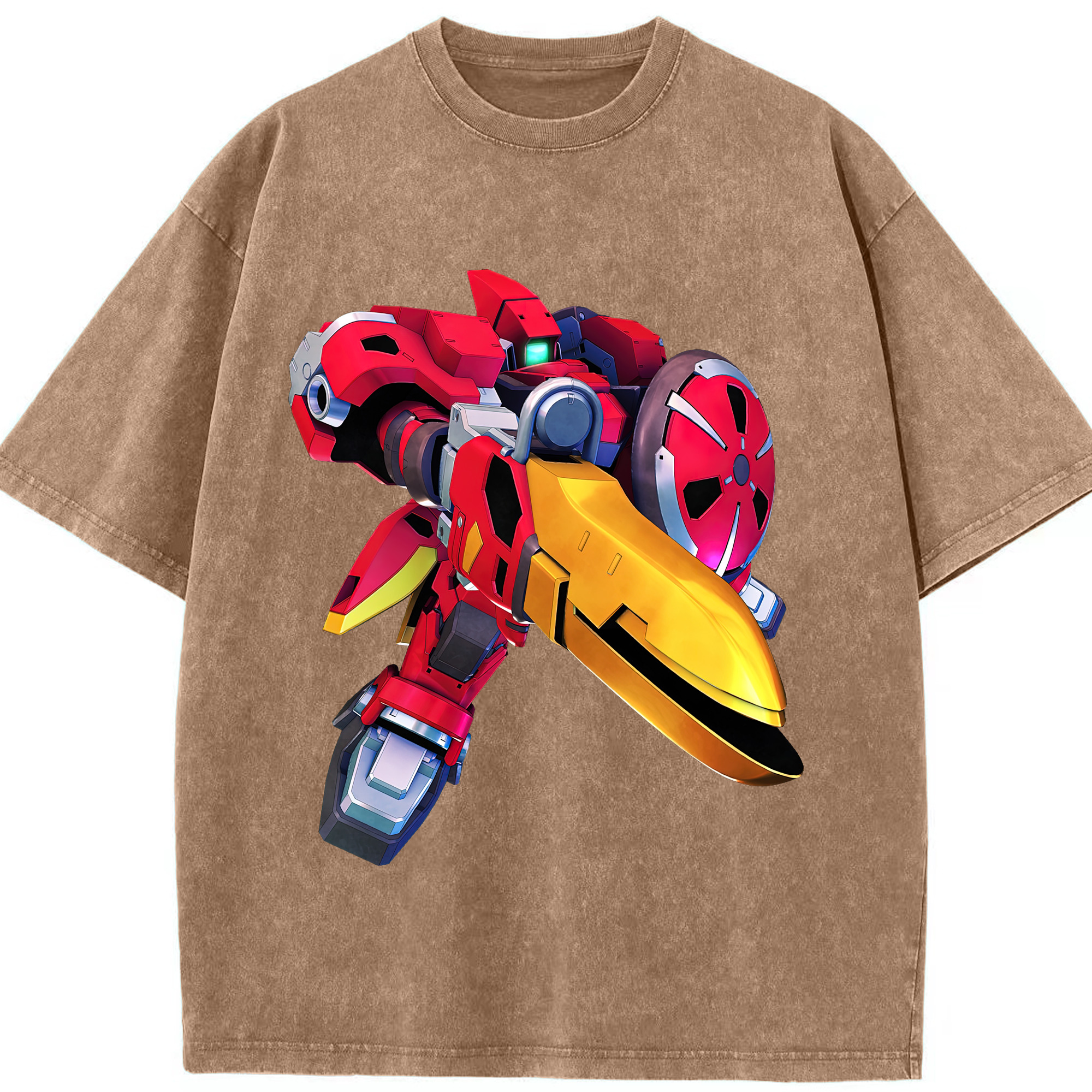 （画像用） 機動戦士ガンダム Mobile Suit Gundam 綿100% ヴィンテージ風 半袖Tシャツ（フロントプリント）