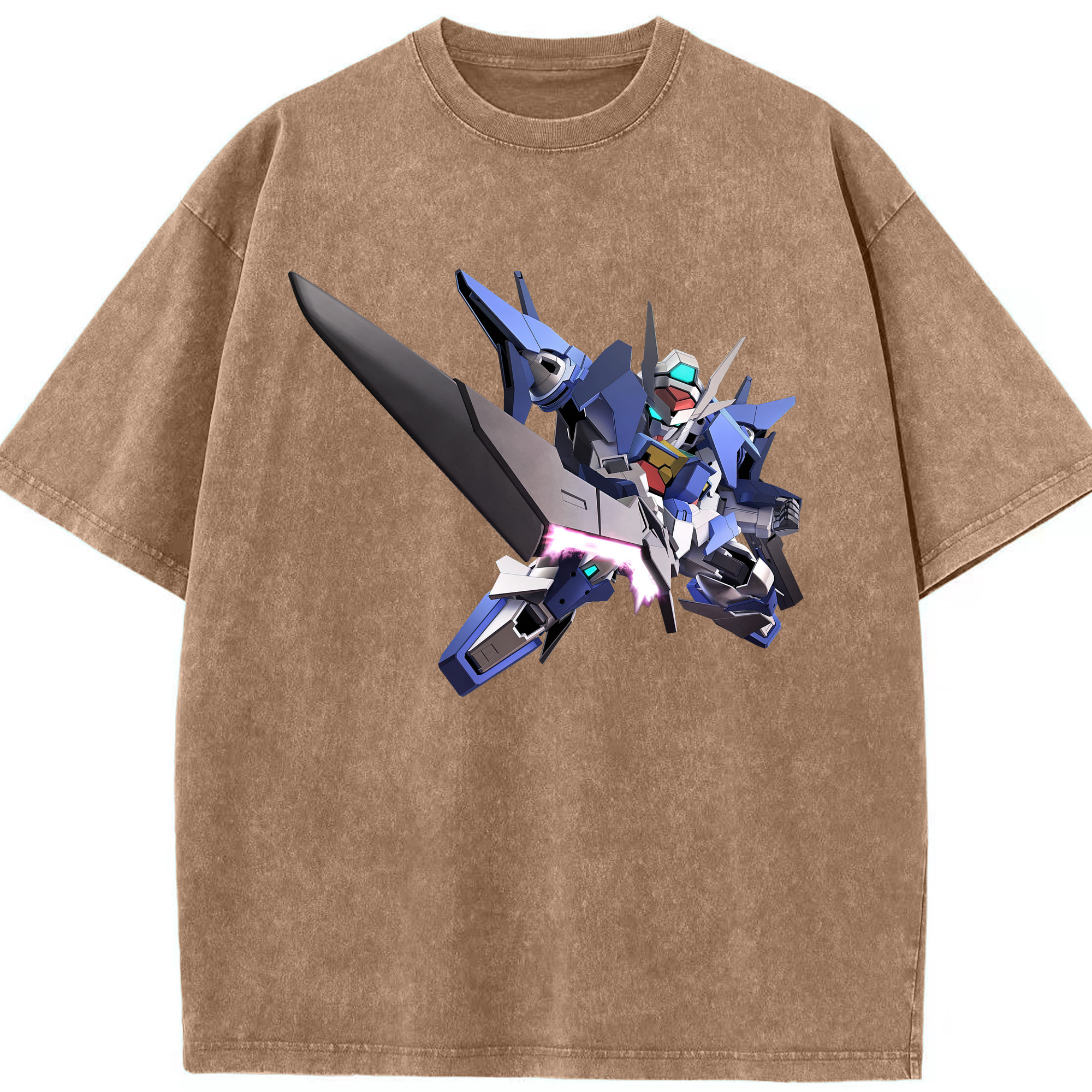 （画像用） 機動戦士ガンダム Mobile Suit Gundam 綿100% ヴィンテージ風 半袖Tシャツ（フロントプリント）