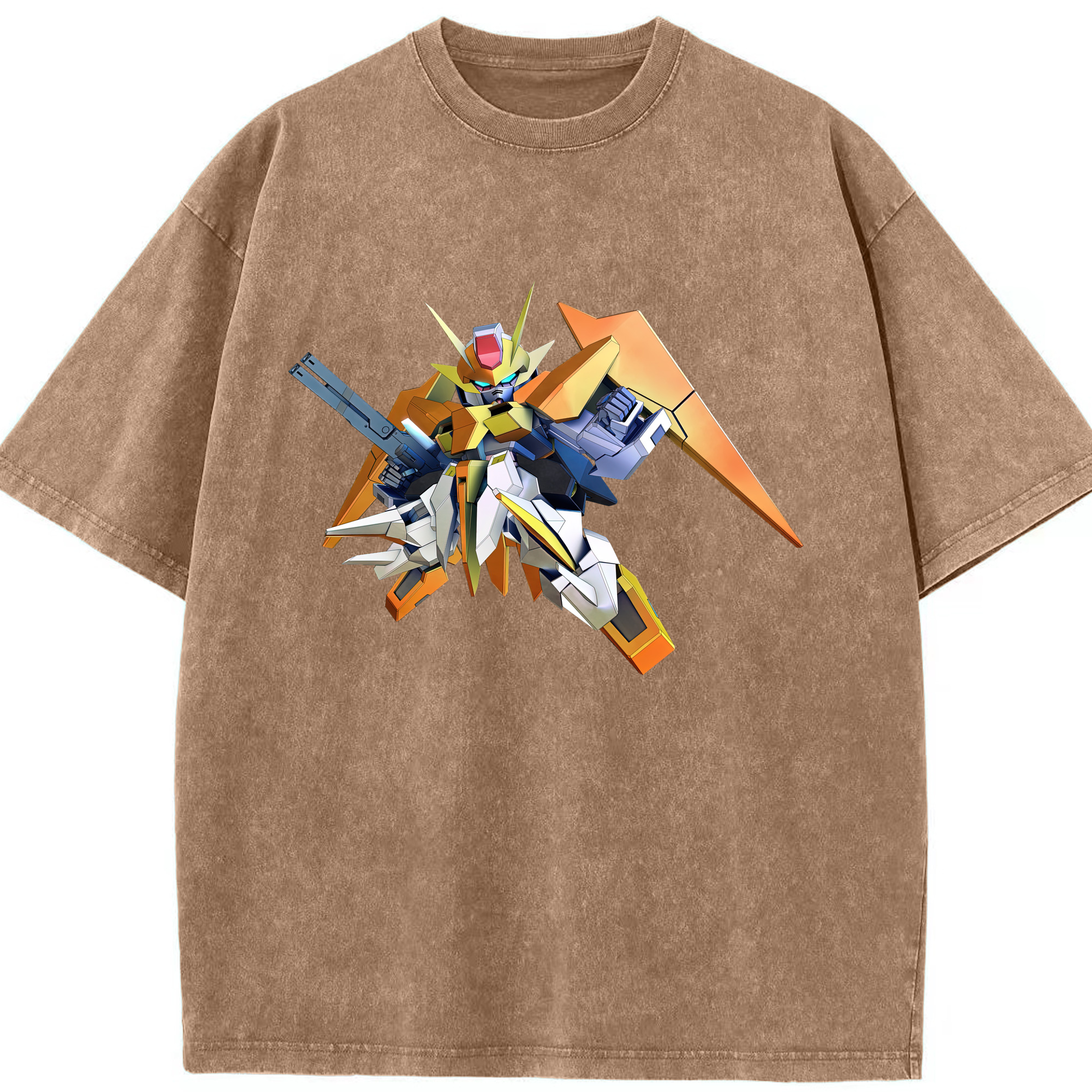 （画像用） 機動戦士ガンダム Mobile Suit Gundam 綿100% ヴィンテージ風 半袖Tシャツ（フロントプリント）