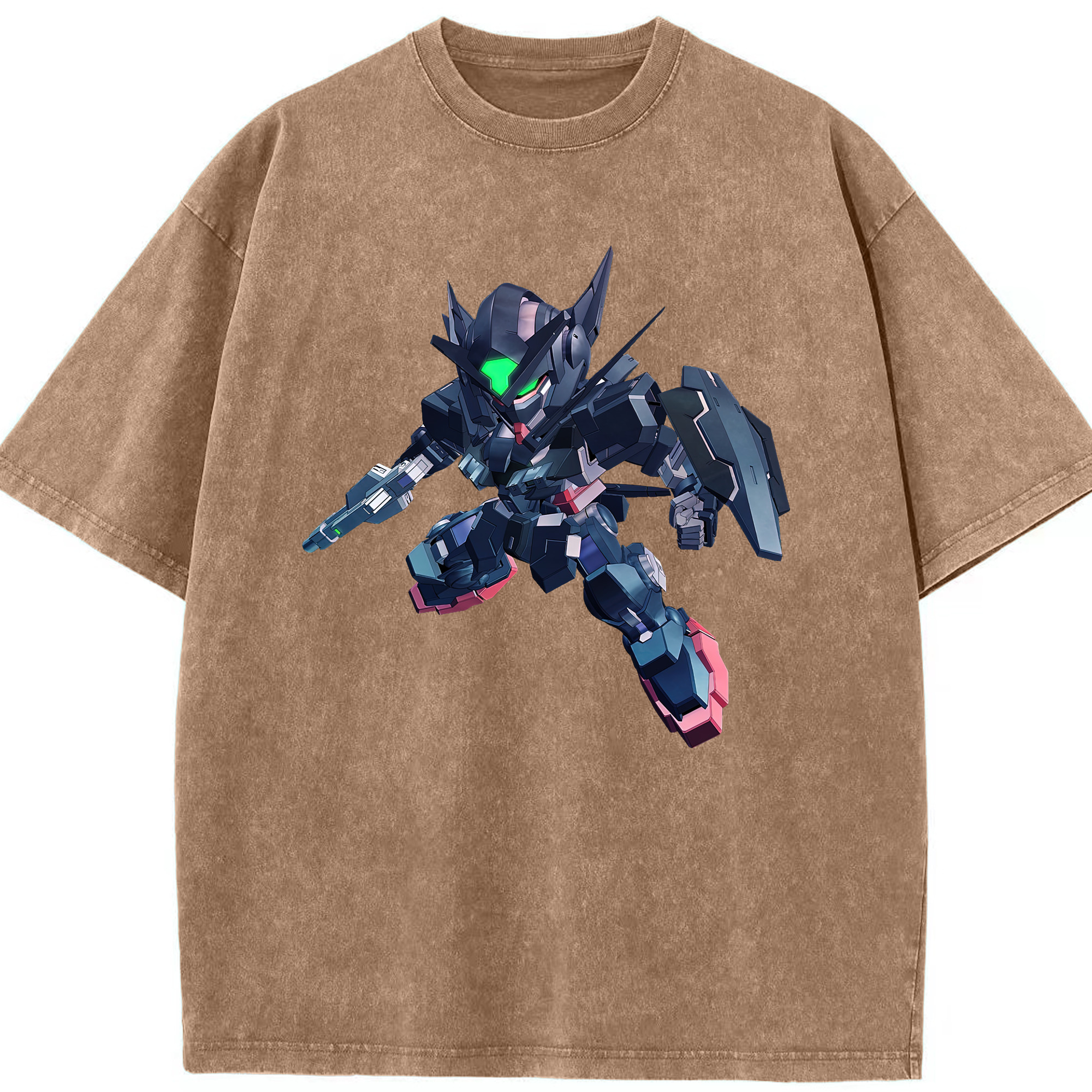 （画像用） 機動戦士ガンダム Mobile Suit Gundam 綿100% ヴィンテージ風 半袖Tシャツ（フロントプリント）