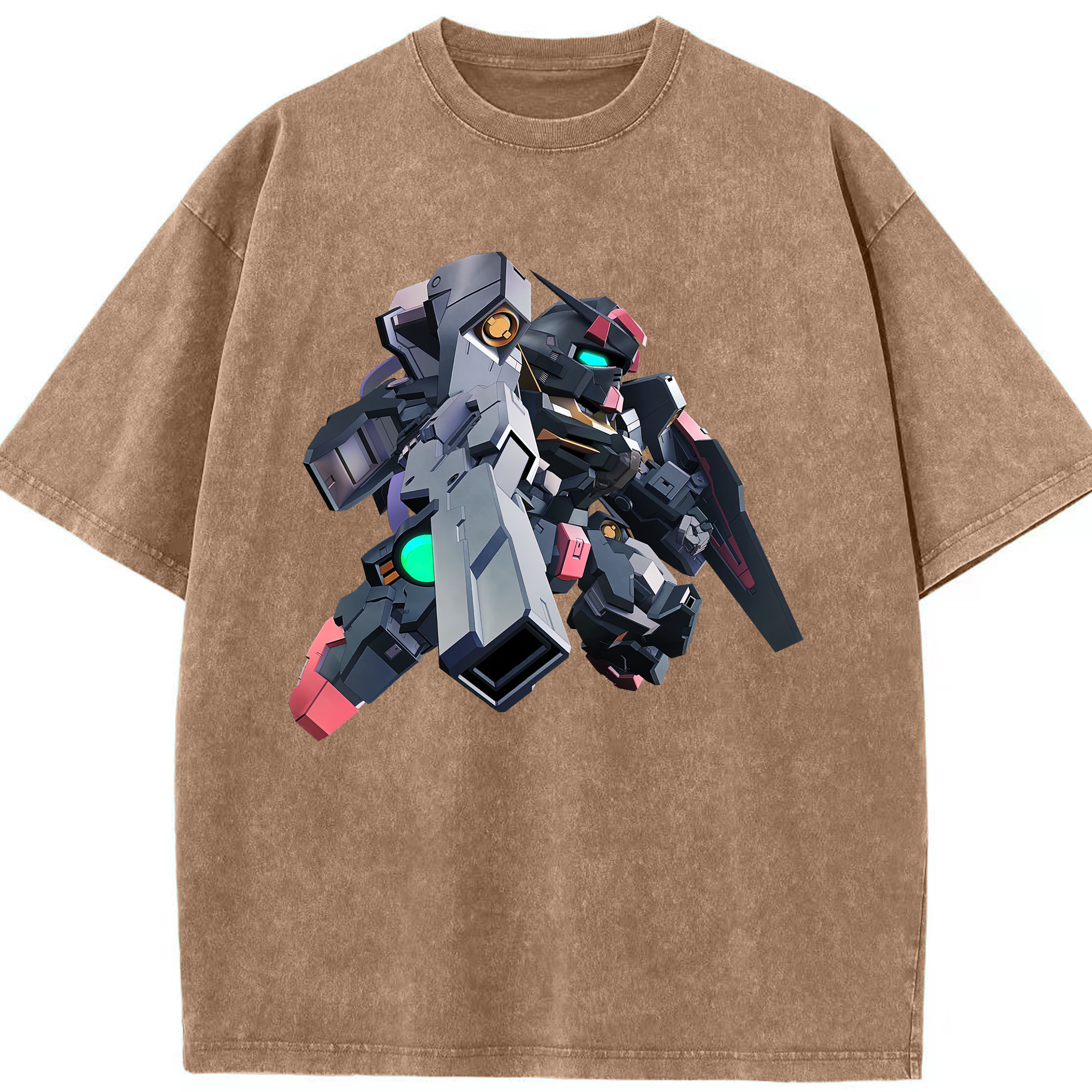 （画像用） 機動戦士ガンダム Mobile Suit Gundam 綿100% ヴィンテージ風 半袖Tシャツ（フロントプリント）