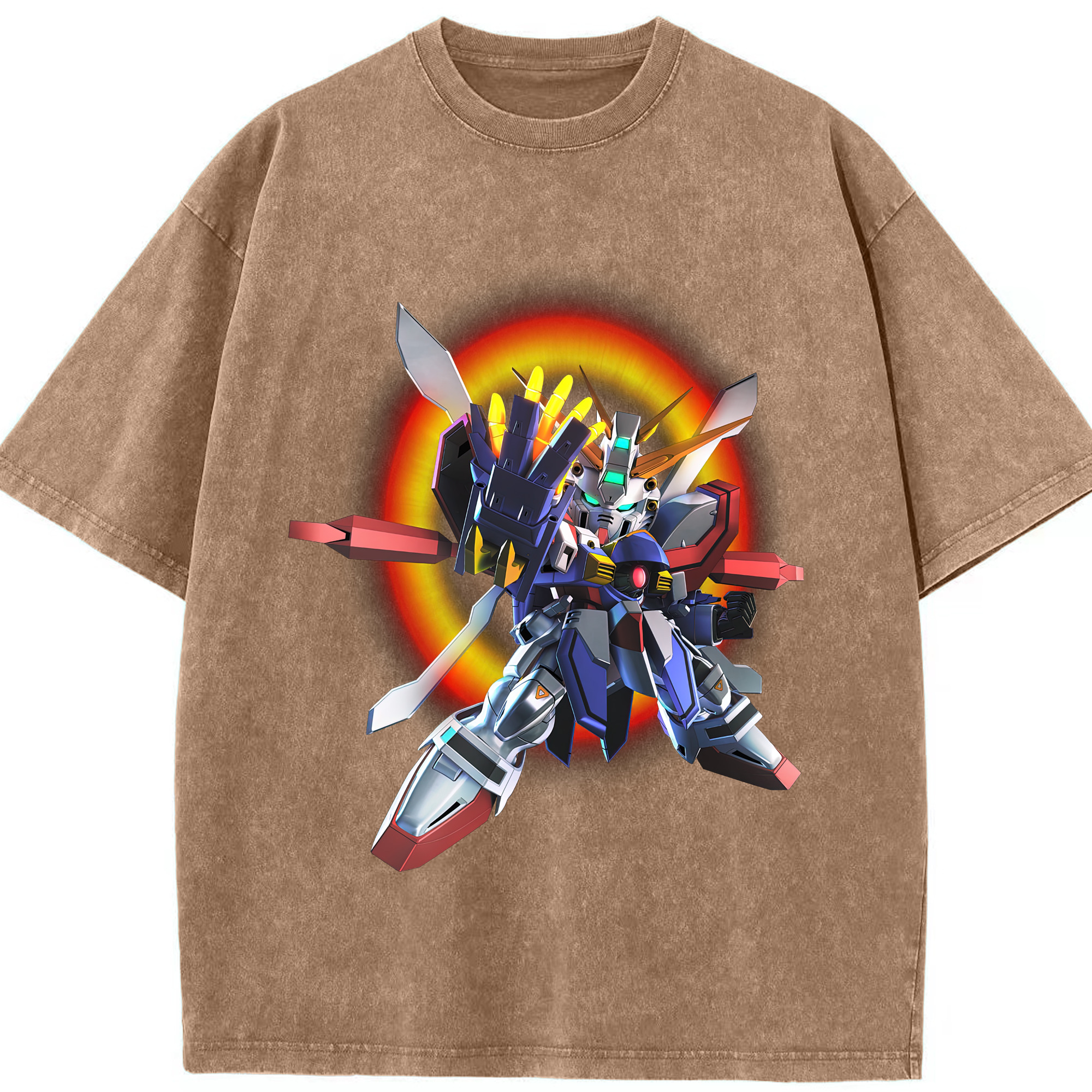 （画像用） 機動戦士ガンダム Mobile Suit Gundam 綿100% ヴィンテージ風 半袖Tシャツ（フロントプリント）