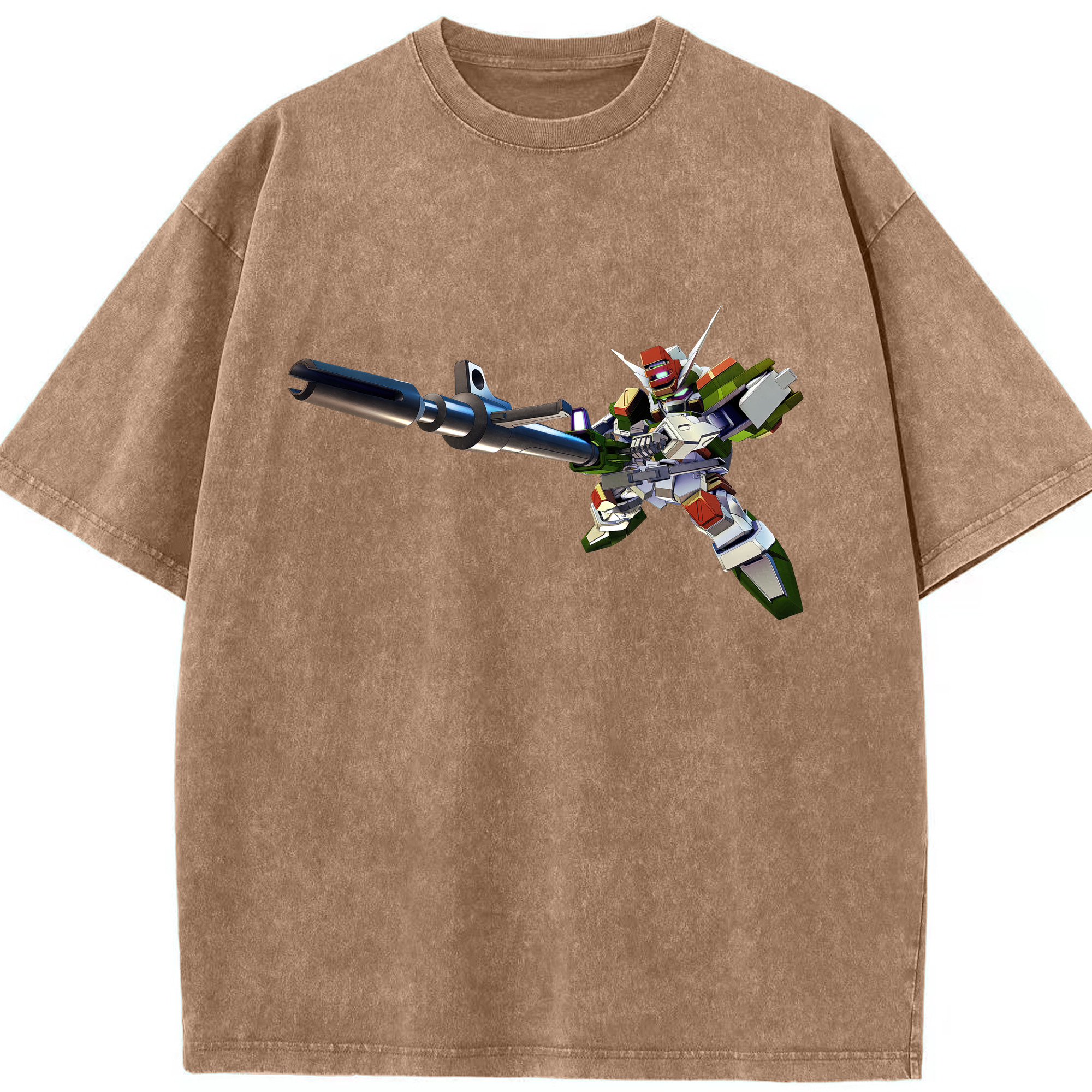 （画像用） 機動戦士ガンダム Mobile Suit Gundam 綿100% ヴィンテージ風 半袖Tシャツ（フロントプリント）