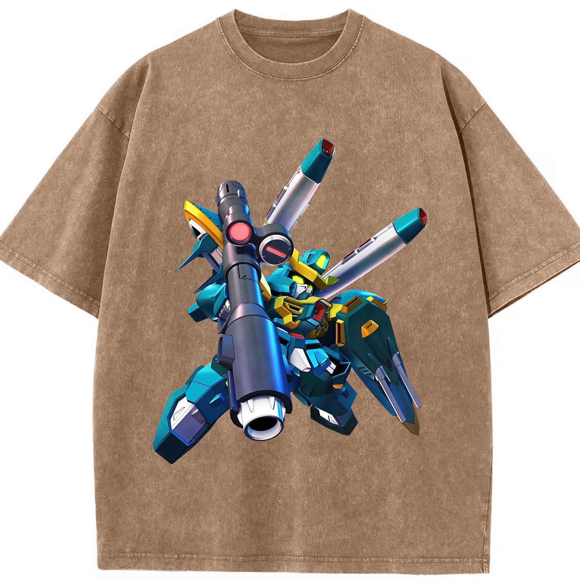 （画像用） 機動戦士ガンダム Mobile Suit Gundam 綿100% ヴィンテージ風 半袖Tシャツ（フロントプリント）