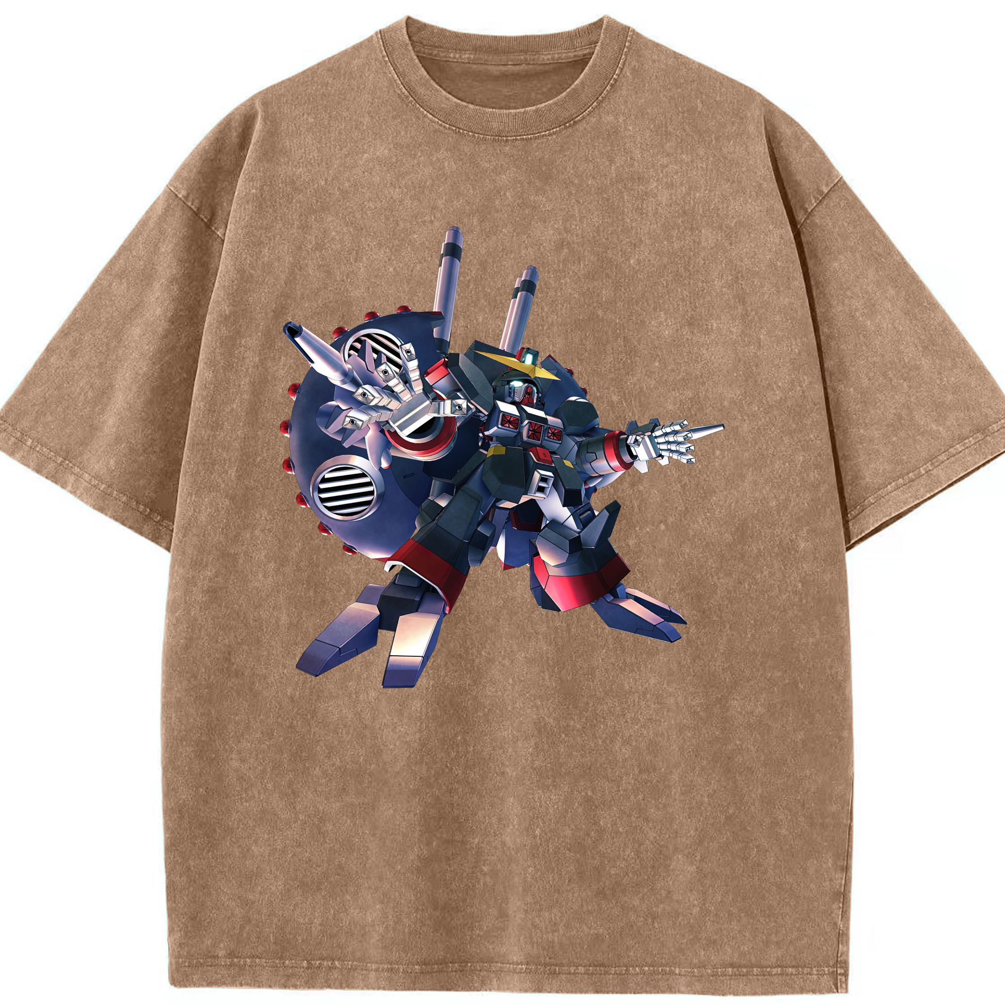 （画像用） 機動戦士ガンダム Mobile Suit Gundam 綿100% ヴィンテージ風 半袖Tシャツ（フロントプリント）