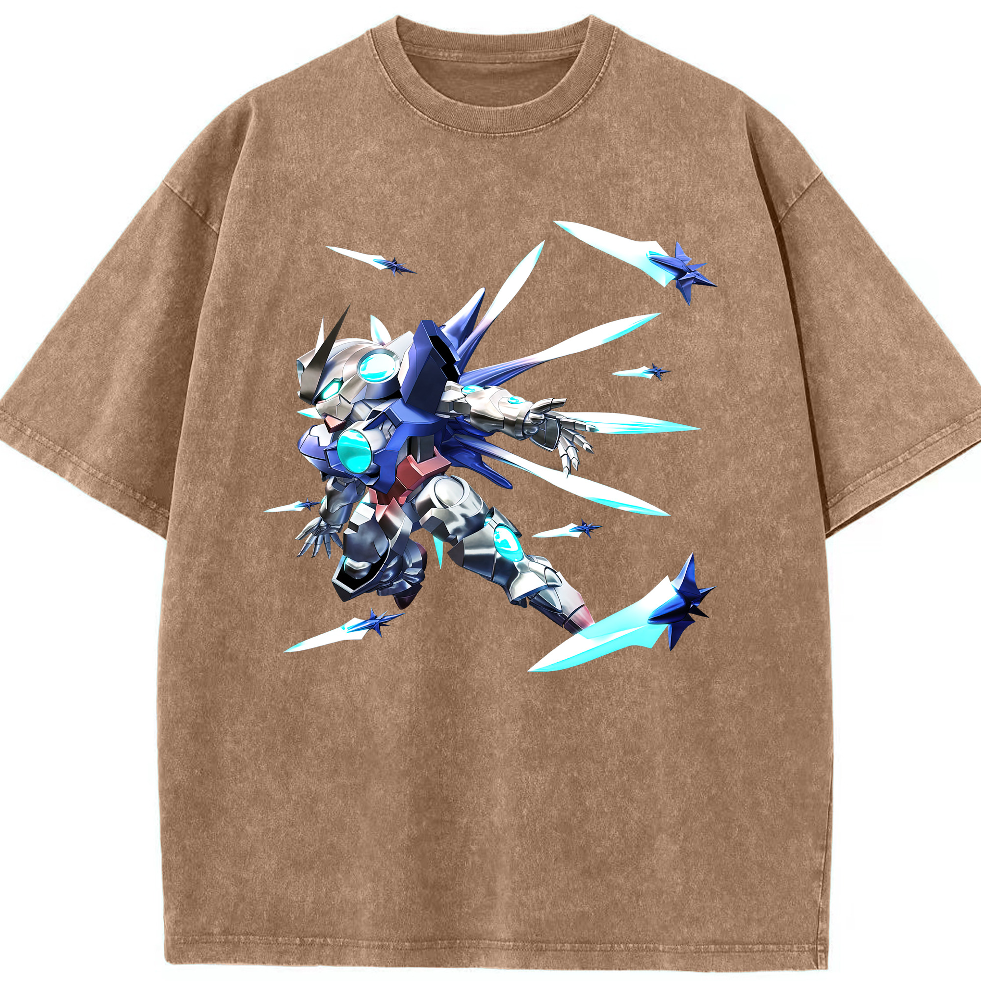 （画像用） 機動戦士ガンダム Mobile Suit Gundam 綿100% ヴィンテージ風 半袖Tシャツ（フロントプリント）